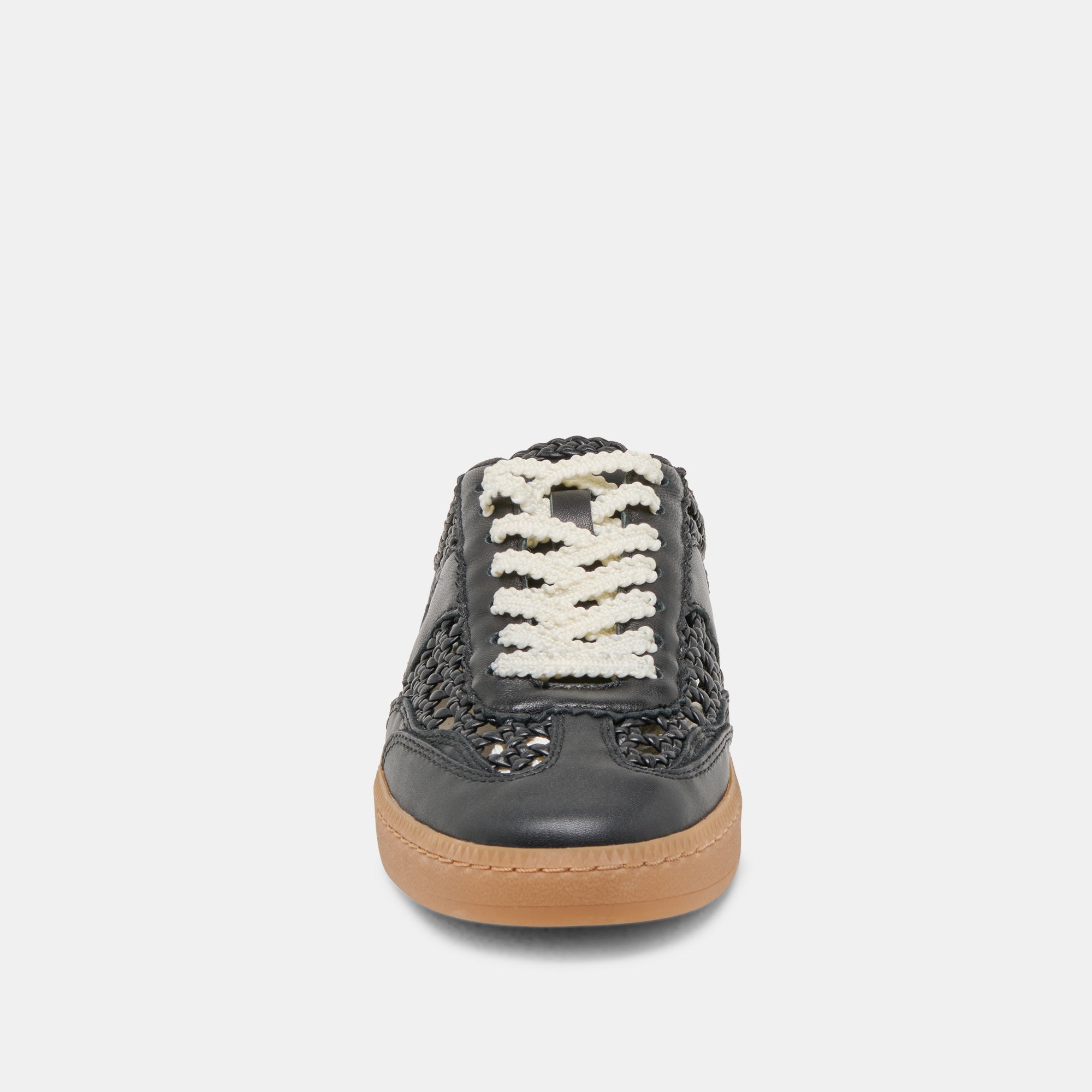 Stella Black Woven Slide Sneakers - Breathable Comfort Shoes for Women | Perfect for Beach, Pool, Yoga & Summer Casual Wear