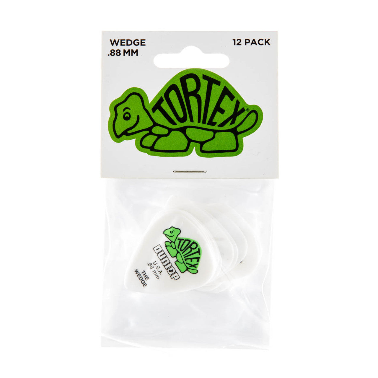 Dunlop .88mm Tortex Wedge Guitar Pick - Premium Plectrum for Acoustic & Electric Guitar Playing - Perfect for Rock, Blues, and Strumming
