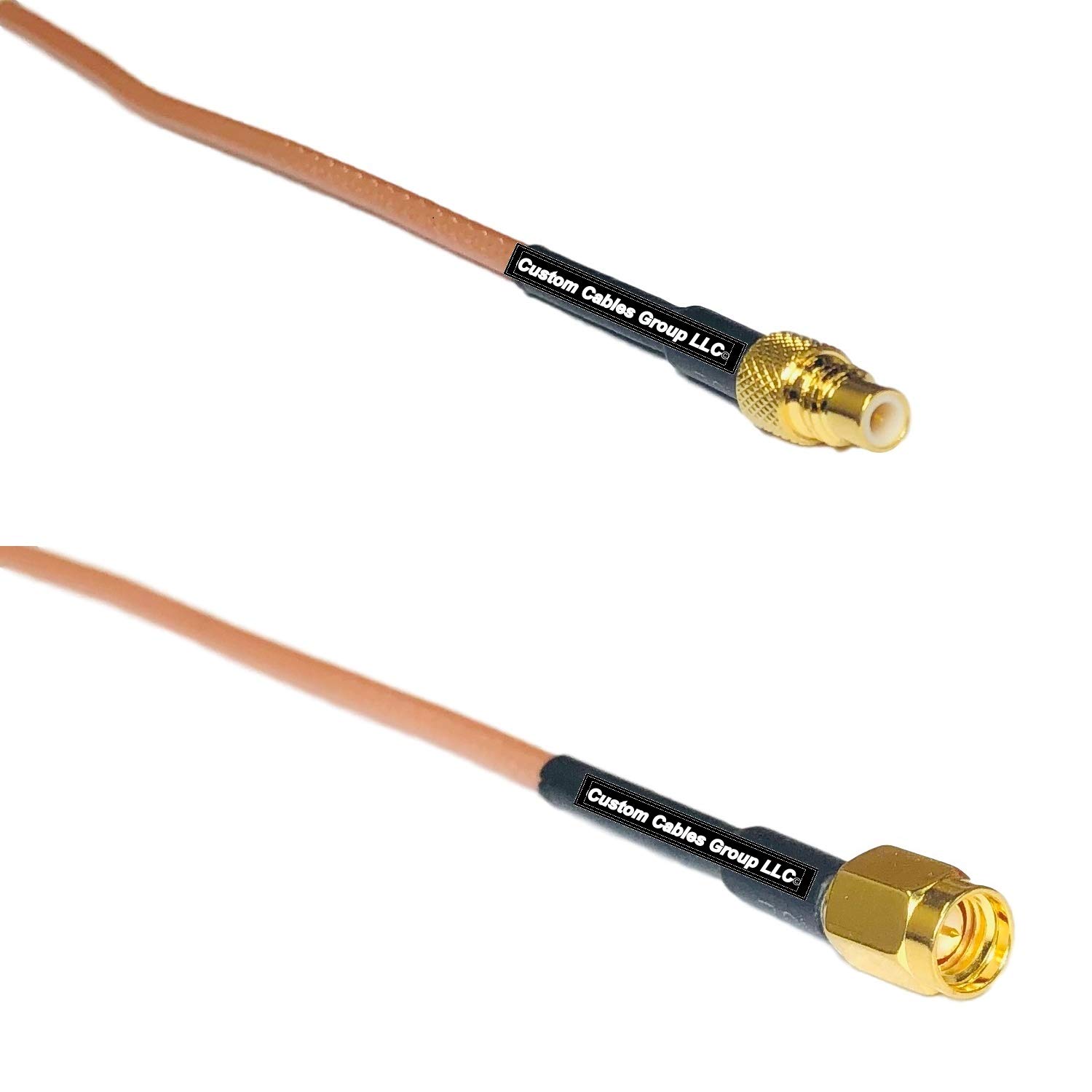 1ft RG316 SMC Male to SSMA Male RF Pigtail Coaxial Cable - High Frequency Signal Transmission for Antennas, Radios & Test Equipment