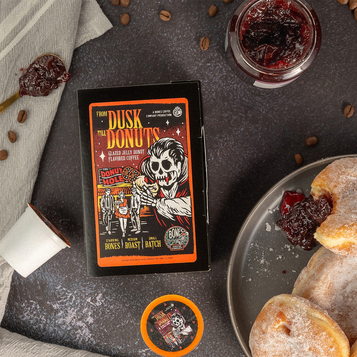 From Dusk Till Donuts Bones Cups - 12 Pack | Durable Dog Chew Toy for Aggressive Chewers | Perfect for Playtime & Dental Health