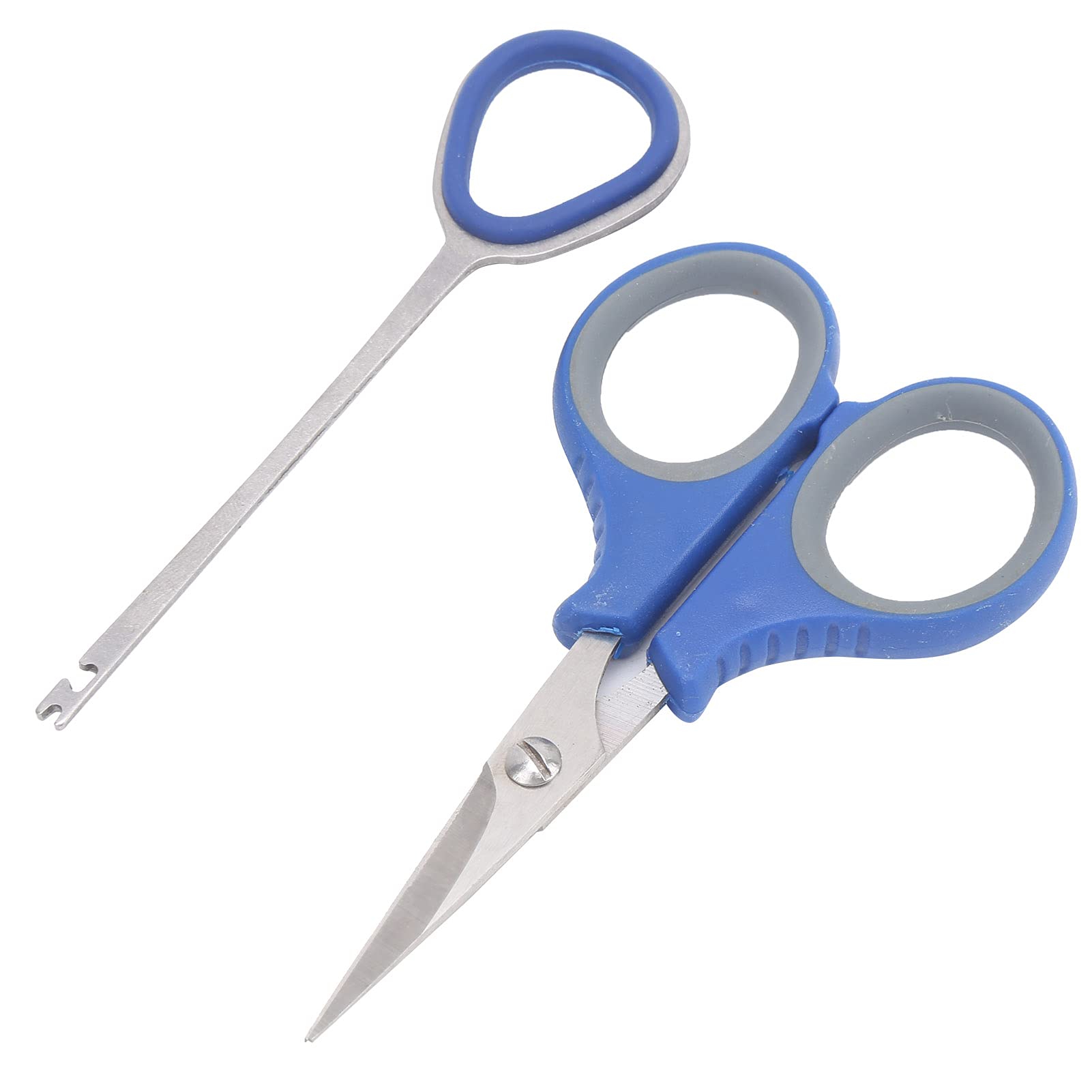 3 in 1 Stainless Steel Fishing Scissors - Portable Fishing Line Cutter Shears for Anglers | Ideal for Cutting Braided Line, Monofilament & Fluorocarbon | Perfect for Freshwater, Saltwater & Ice Fishing Gear