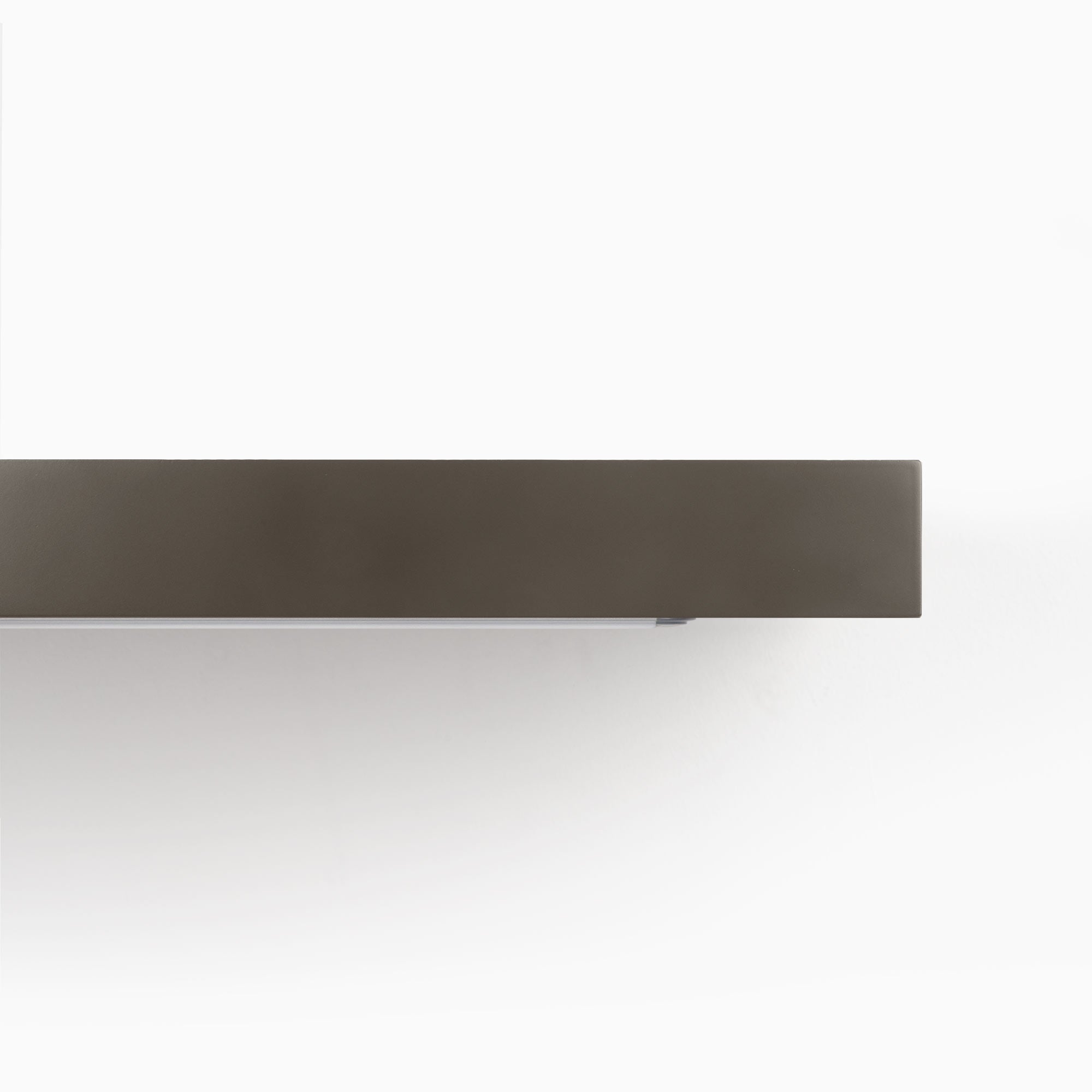 Aksel LED Floating Shelf with Tungsten Finish - Modern Wall Mounted Display for Living Room, Bedroom, or Office Decor