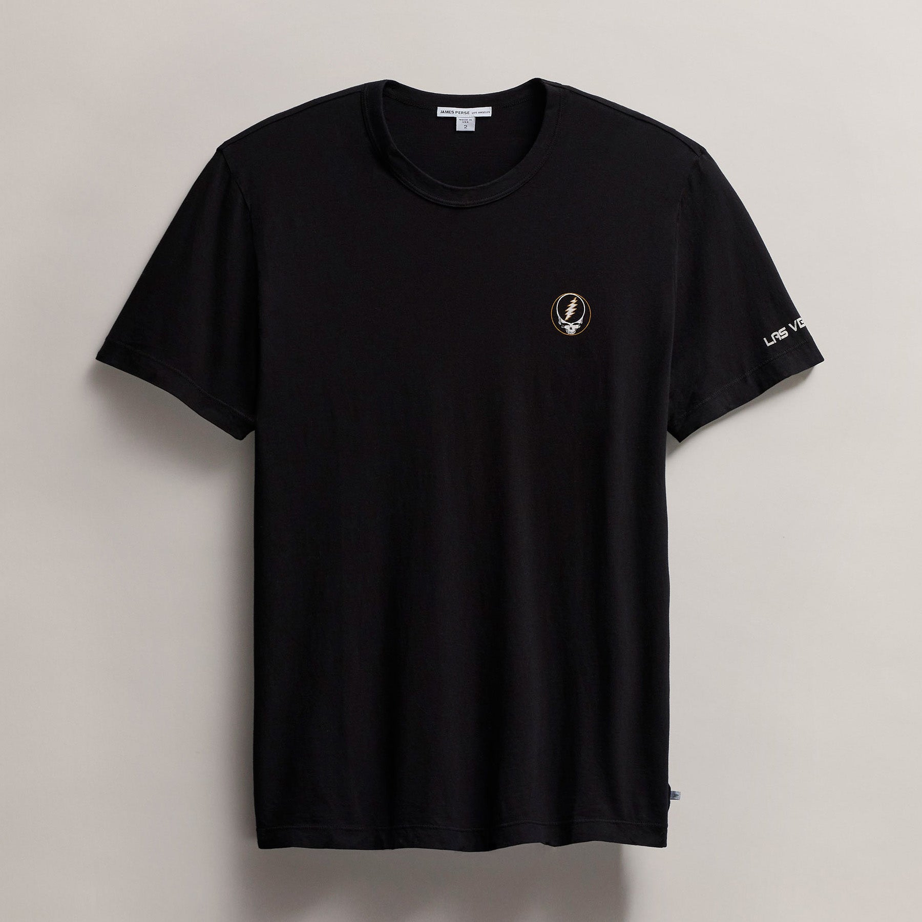 Grateful Dead Skull Graphic Short Sleeve T-Shirt for Men - Black & Cadmium Colors | Casual Streetwear & Music Festival Outfit