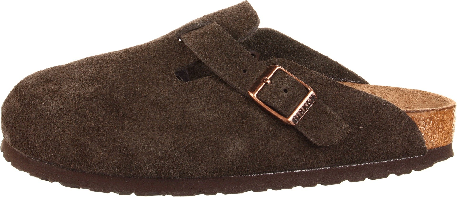 Birkenstock Men's Boston Soft Footbed Clogs - Comfortable Slip-On Shoes in Mocha Brown, Size 9 Medium US - Perfect for Casual Wear, Home & Office Comfort
