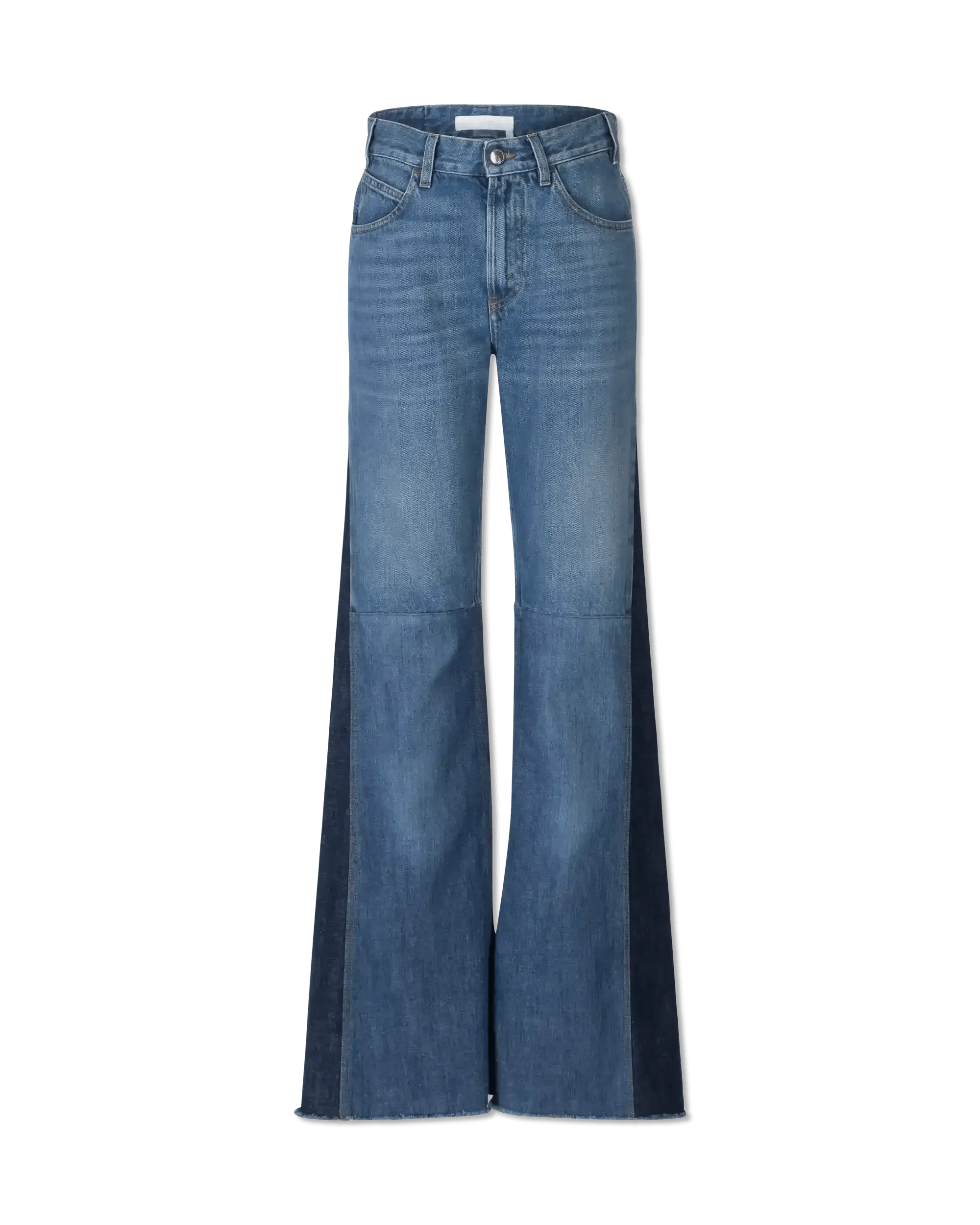 Distressed Hem Flared Leg Jeans for Women - Vintage High Waisted Ripped Denim Pants - Perfect for Casual Outfits, Streetwear & Boho Style