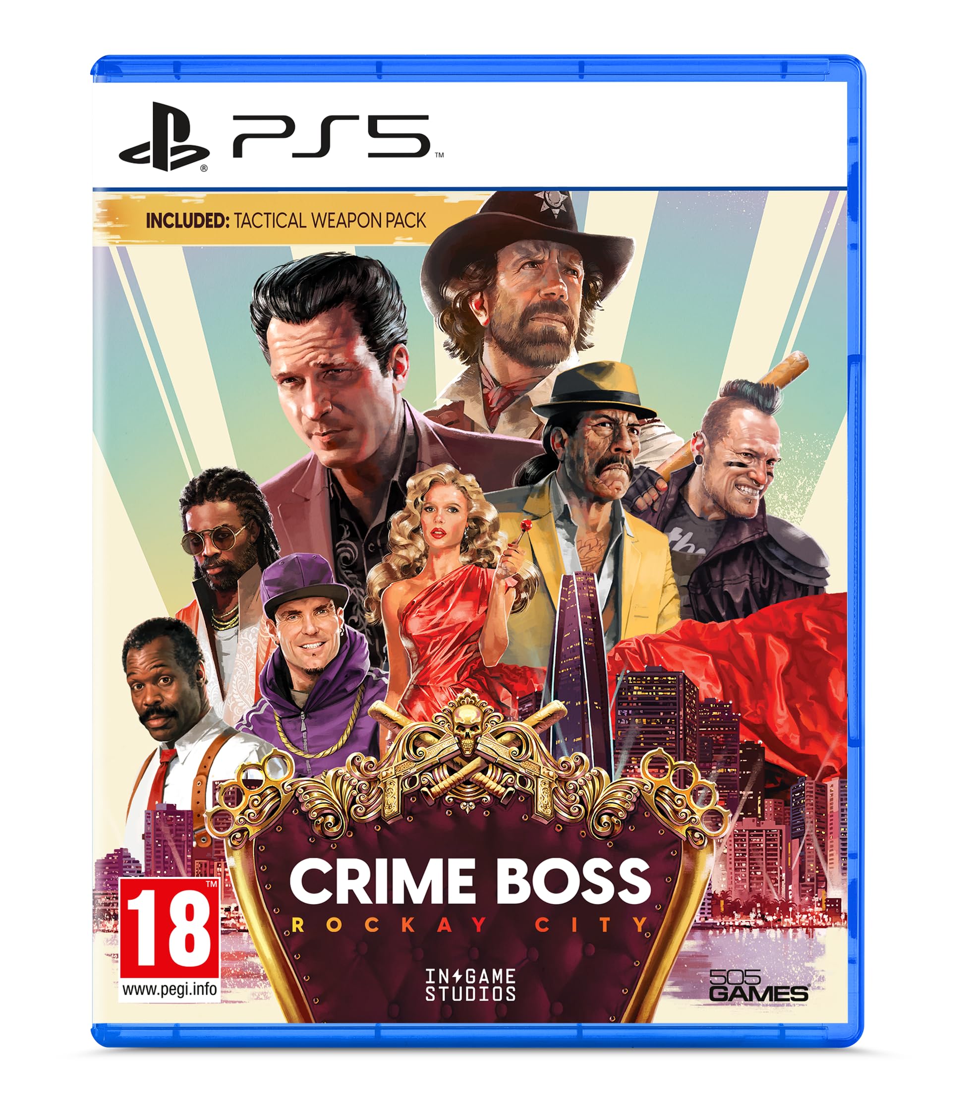Crime Boss: Rockay City - PS5 Game | Action-Adventure Crime Simulator | Perfect for Single-Player & Multiplayer Gaming at Home