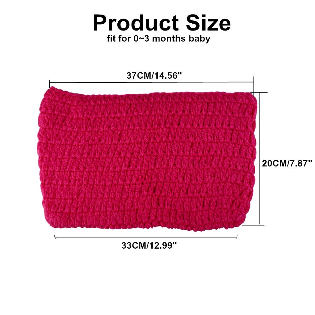 Handmade Crochet Newborn Baby Sleeping Bag for Photography Props - Perfect for Baby Girl & Boy Photo Shoots, Newborn Sessions & Nursery Decor