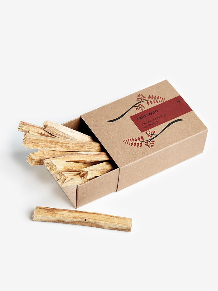Premium Palo Santo Sticks - 10 Pack | Natural Incense for Meditation, Yoga & Relaxation | Handcrafted Spiritual Smudge Sticks for Home Cleansing & Positive Energy