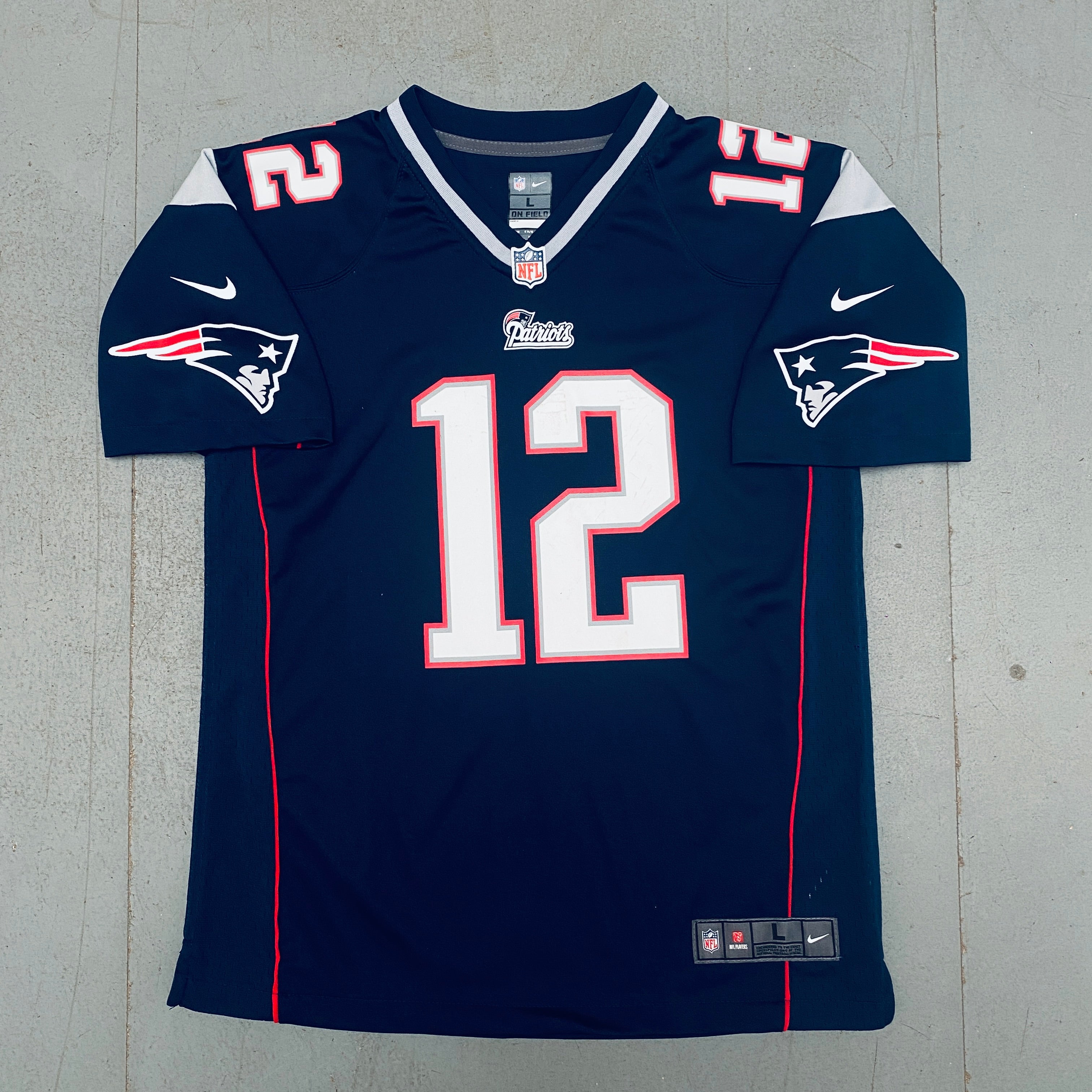 New England Patriots Tom Brady 2012/2013 Replica Jersey (Size S) - Perfect for Football Games, Fan Events, and Sports Memorabilia Collection