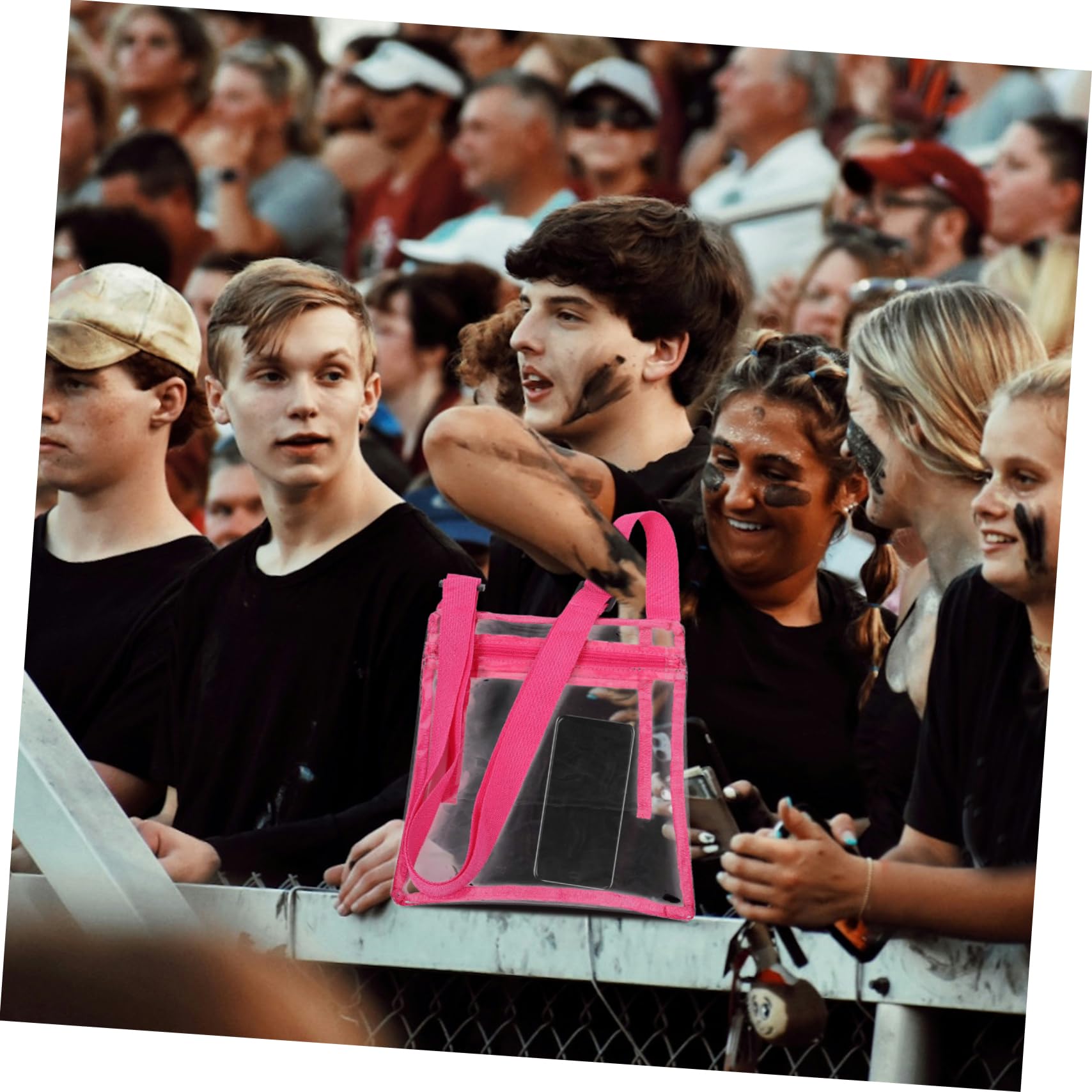 KITANDOVE Clear Stadium Purse - Small PVC Transparent Crossbody Bag for Concerts, Sports Events & Travel - Approved for NFL, NBA & MLB Venues