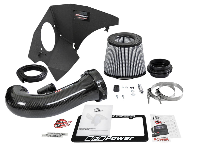 aFe 19-21 GM Trucks 5.3L/6.2L Track Series Carbon Fiber Cold Air Intake System with Pro Dry S Filters - Performance Upgrade for Silverado & Sierra - Off-Road & Street Racing Use