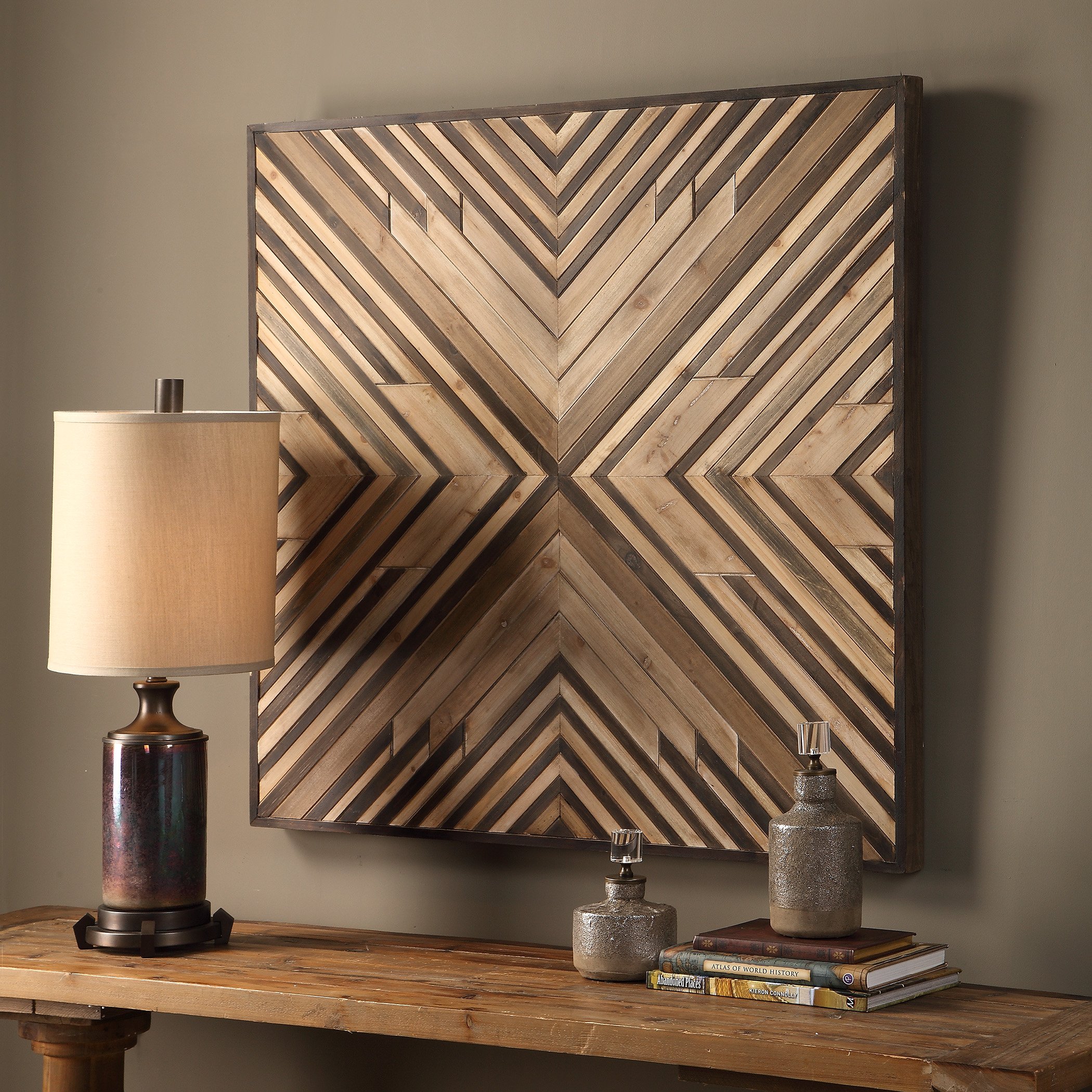 Handmade Wooden Wall Art Decor - Nature Inspired Home & Office Decorations for Living Room, Bedroom, Entryway