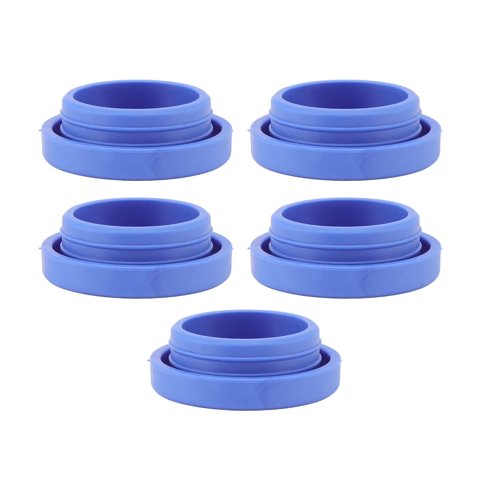 GLOGLOW 5-Pack Reusable TPR Thermo Plastic Rubber Water Jug Plugs - 55mm & 60mm Diameter Replacement Lids for 5 Gallon & 3 Gallon Water Bottles - Perfect for Camping, Emergency Kits, and Home Water Storage