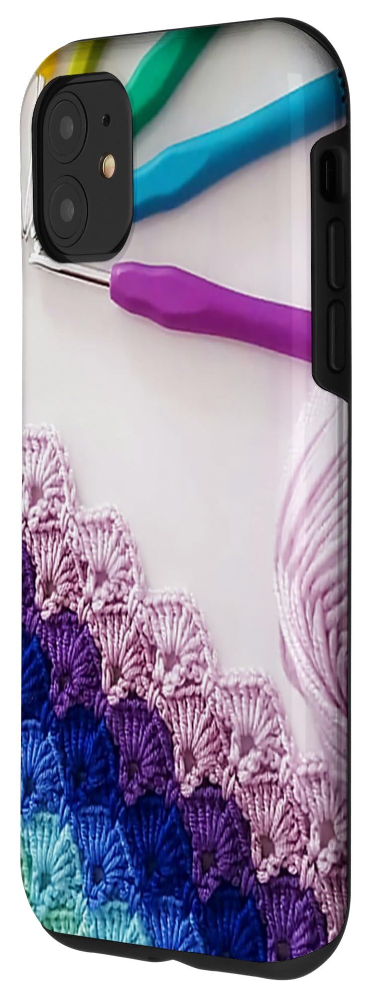 iPhone 11 Case for Crochet & Knitting Lovers - Colorful Yarn-Inspired Protective Phone Cover | Perfect Gift for Crafters & Fiber Artists