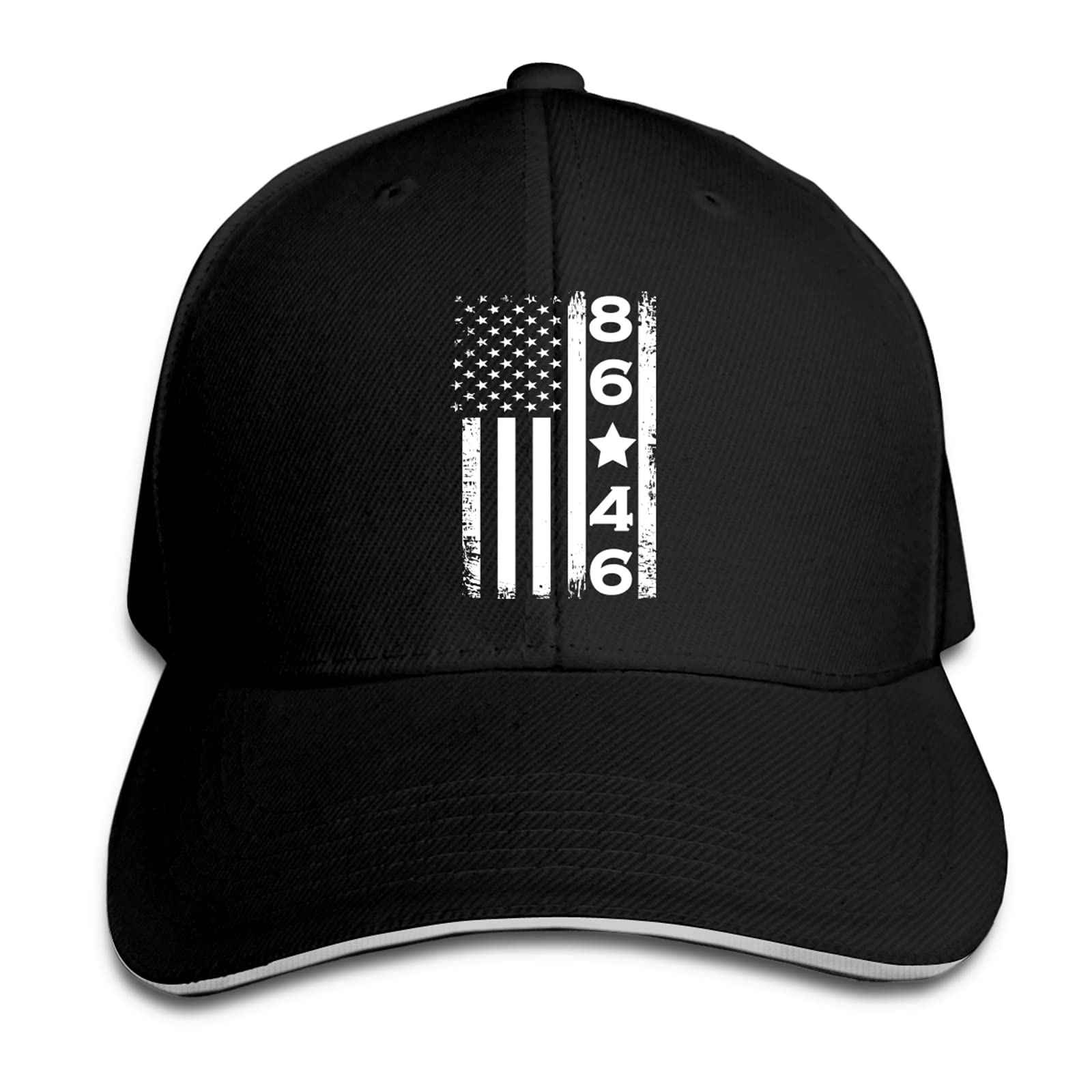 Unisex 8646 American Flag Trucker Baseball Cap - Adjustable Dad Hat for Men & Women - Perfect for Patriotic Events, Outdoor Activities & Casual Wear