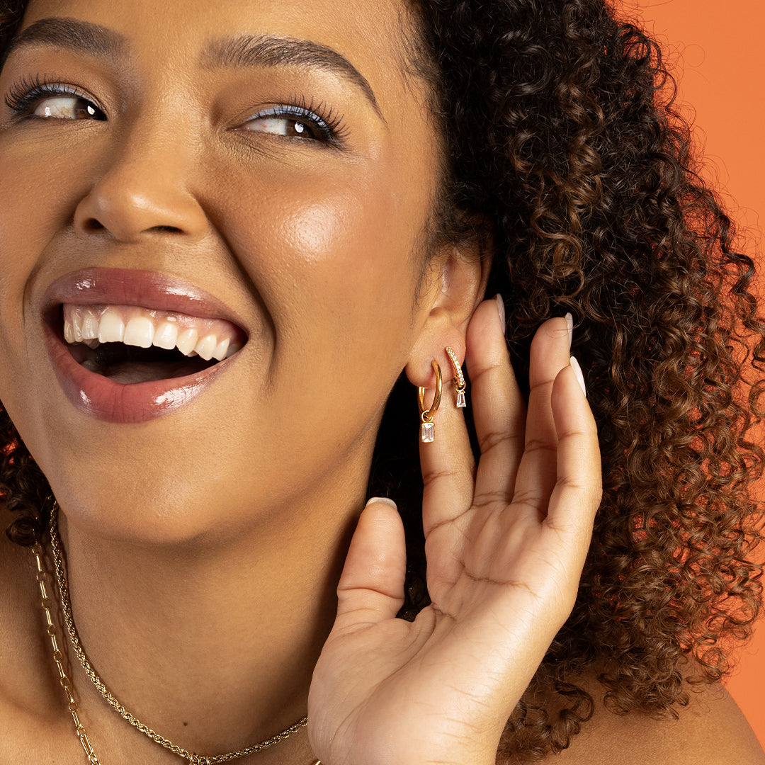 Radiant Plain Hoops - Classic Minimalist Gold Hoop Earrings for Women | Perfect for Everyday Wear, Office & Date Night