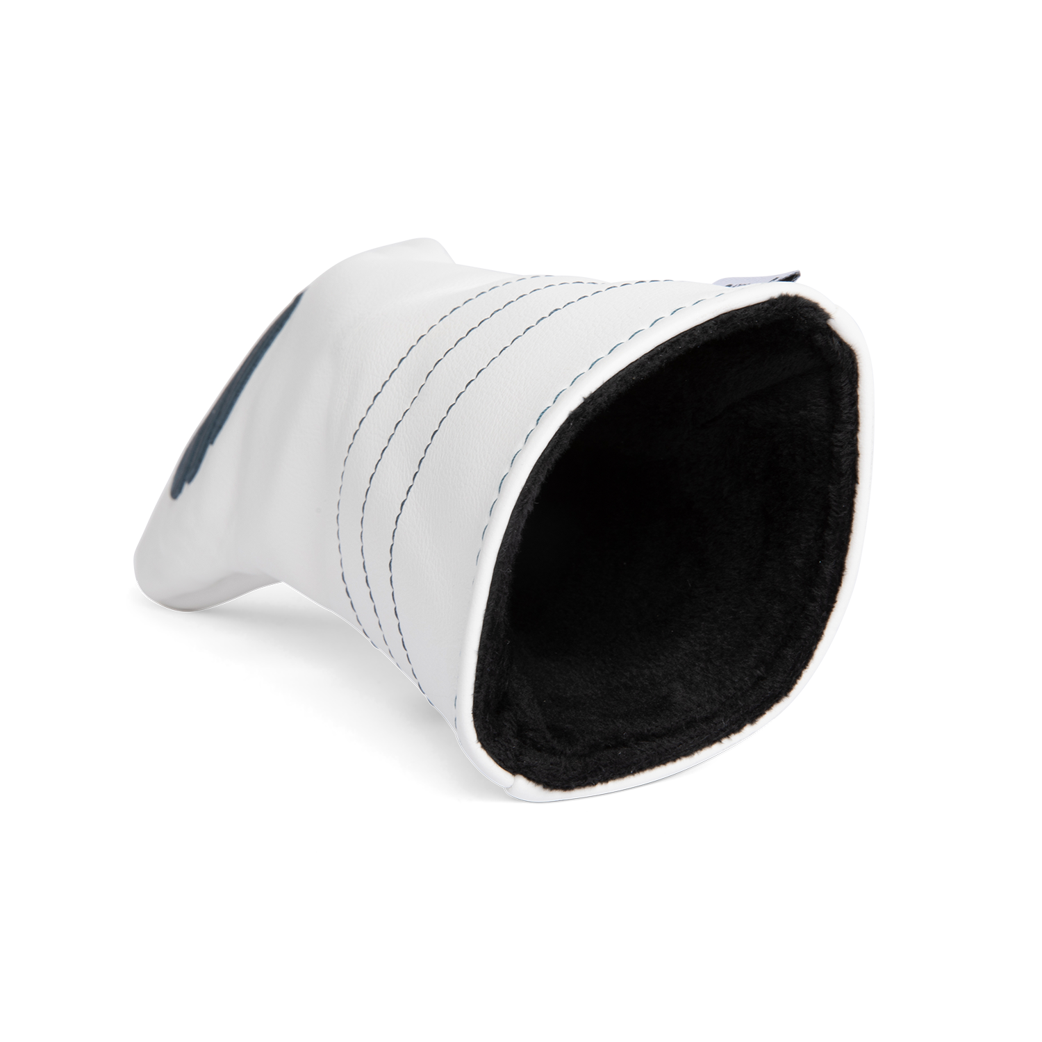 Premium Fairway Wood Headcover - White & Navy Golf Club Cover for Protection | Perfect for Golf Bags & On-Course Use