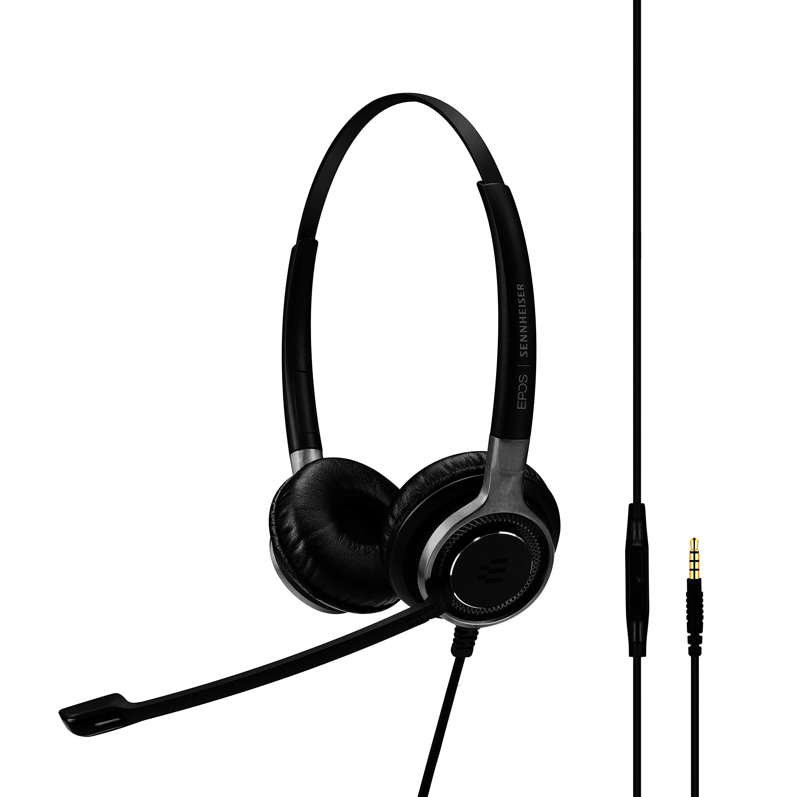Sennheiser SC 665 Professional Dual-Sided Business Headset with HD Sound & Noise-Cancelling Mic - Compatible with Mobile Phones & Tablets (Black) - Perfect for Office Calls, Remote Work & Online Meetings