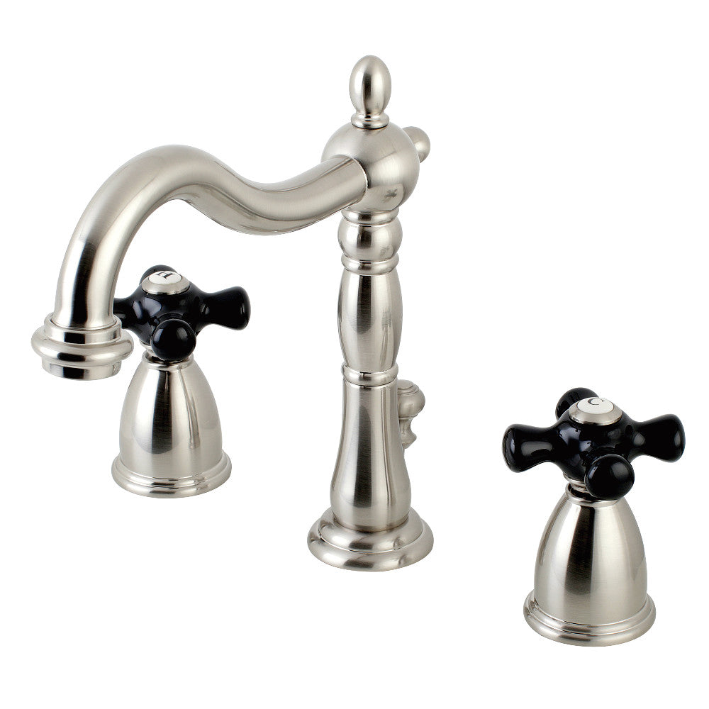 Kingston Brass KB1978PKX Duchess Widespread Bathroom Faucet with Plastic Pop Up Drain - Elegant 8