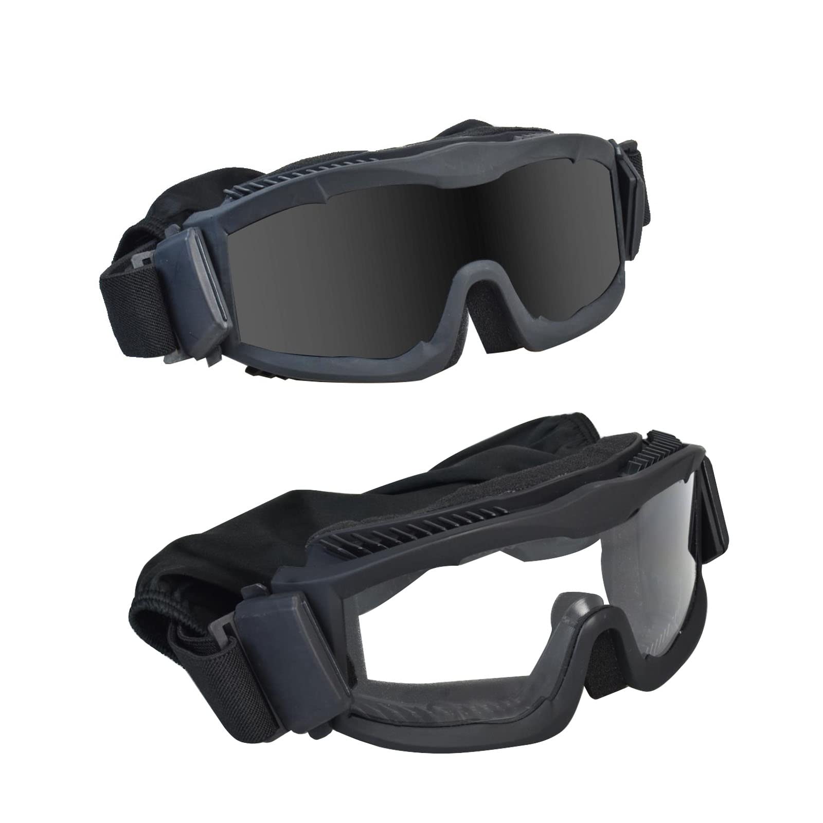 Tactical Safety Goggles - Anti Fog Military Shooting Glasses for Airsoft, Cycling, Hunting & Outdoor Activities | UV Protection & Impact Resistant for Sports & Work Safety