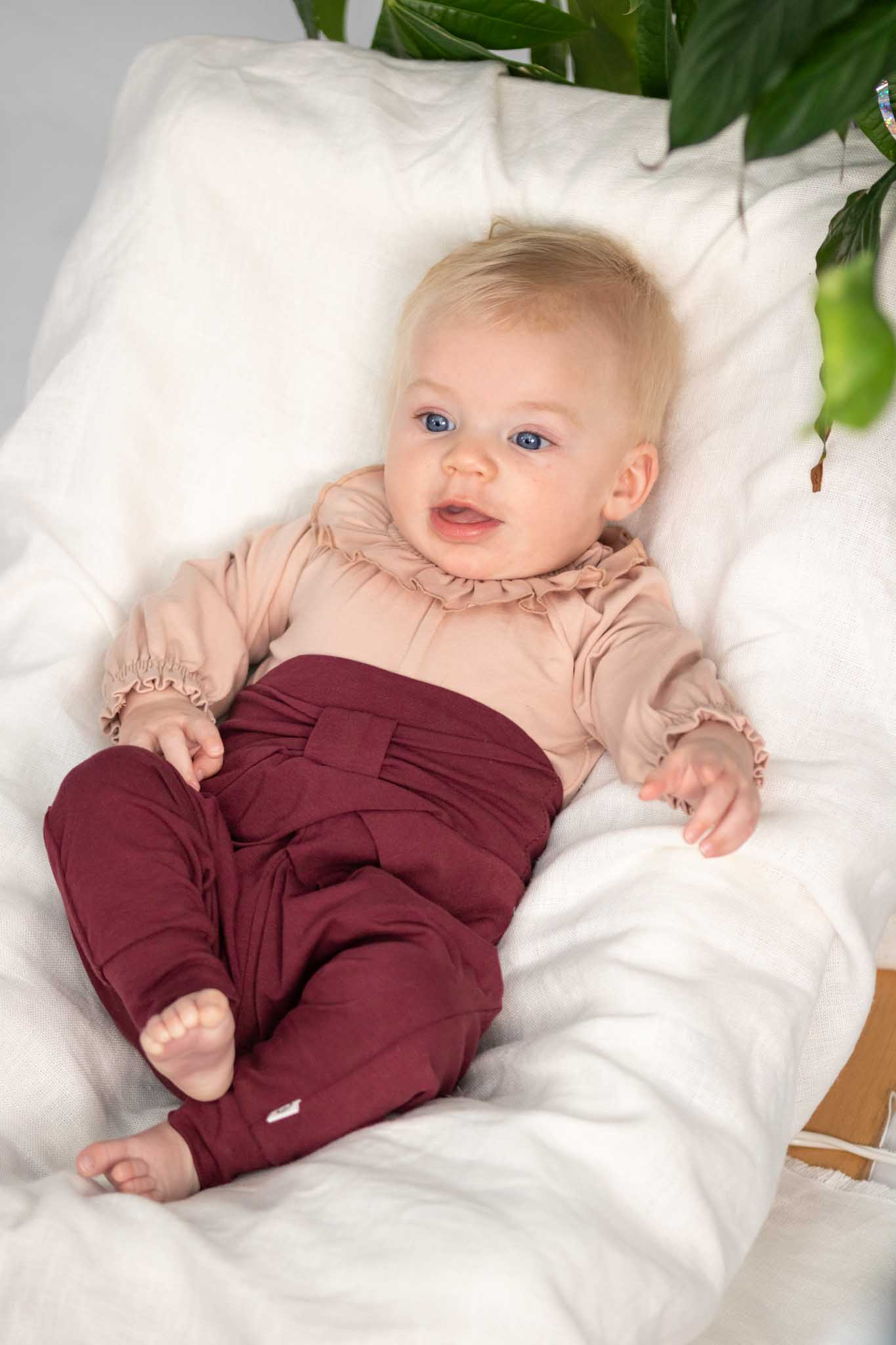 Adorable Fig Cozy Me Bow Pants for Baby Girls - Soft & Comfortable Cotton Leggings for Playtime, Photos & Special Occasions