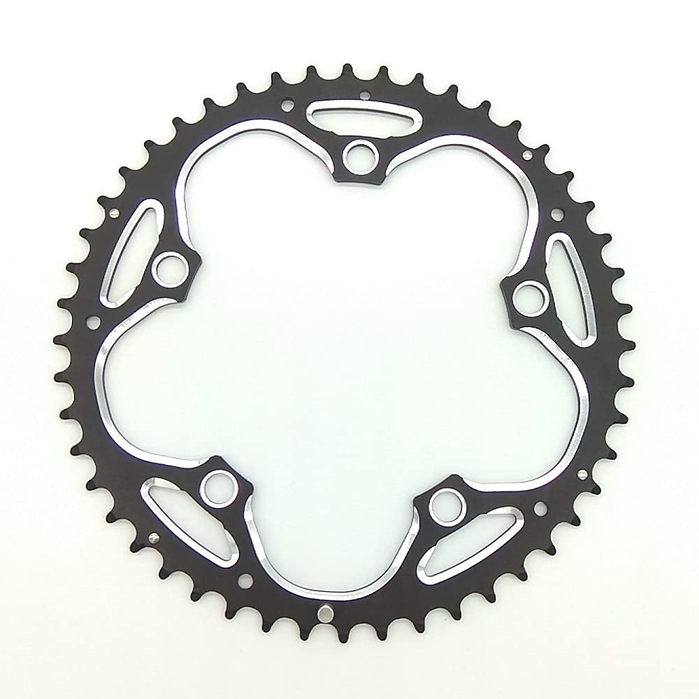High-Performance Road Bicycle Chainring 130 BCD 53T 52T 50T 42T 39T - CNC Machined Chainwheel for Double Chain Setup - Perfect for Road Bikes & Folding Bikes - Ideal for Racing, Commuting & Long-Distance Cycling