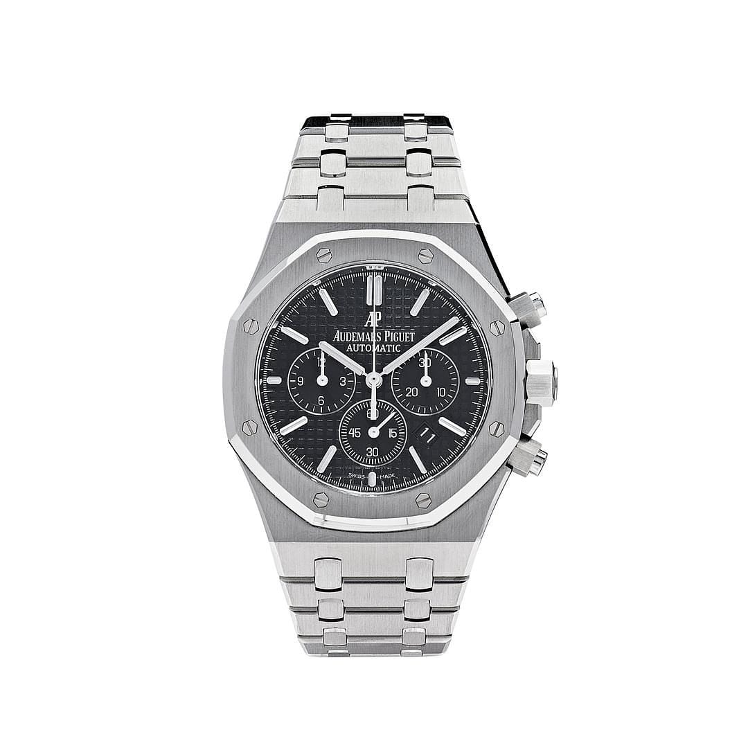 Audemars Piguet Royal Oak 26320ST.OO.1220ST.01 Men's Chronograph Watch - Stainless Steel Case, Black Dial, Swiss Automatic Movement - Perfect for Luxury Collectors & Formal Occasions