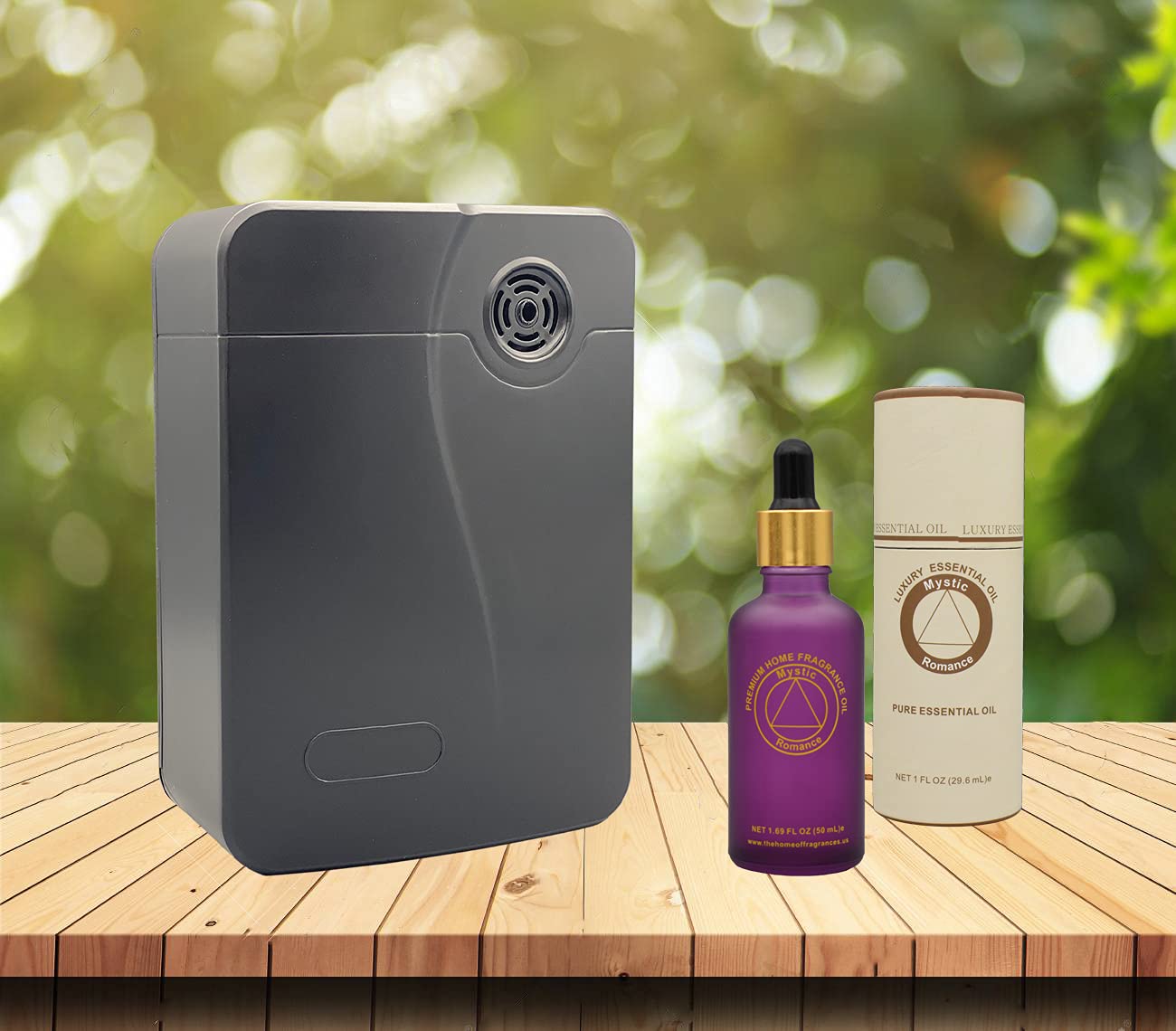 Di'Aroma Pluto Ultrasonic Essential Oil Diffuser with Free Scent - 600 Sq.Ft Coverage, Quiet Aromatherapy Diffuser for Home, Office, Yoga & Meditation - Cool Mist Humidifier with Auto Shut-Off & LED Lights