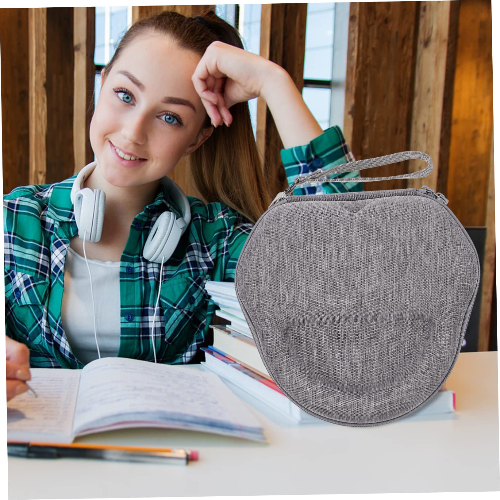 HOMSFOU Anti-Scratch Headphone Case - Durable 2-Pack Carrying Pouch for Headphones - Portable Protective Storage Bag for Travel, Gym, and Daily Use