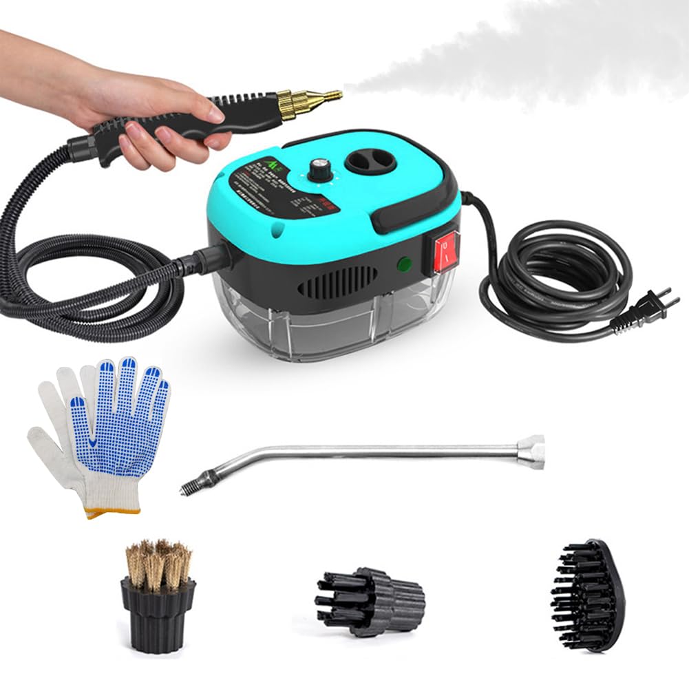 2500W Handheld Steam Cleaner for Home - Fast Heating & 3 Brushes | Deep Cleaning Floors & Upholstery