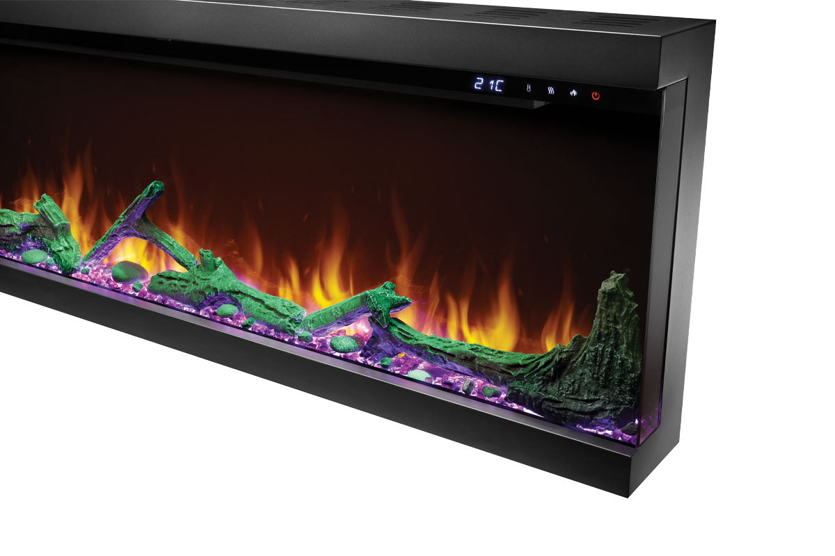 Napoleon Astound 50 FlexMount Smart Multi-Side Wall Mount Recessed Electric Fireplace - Perfect for Living Room, Bedroom & Office Heating & Decor