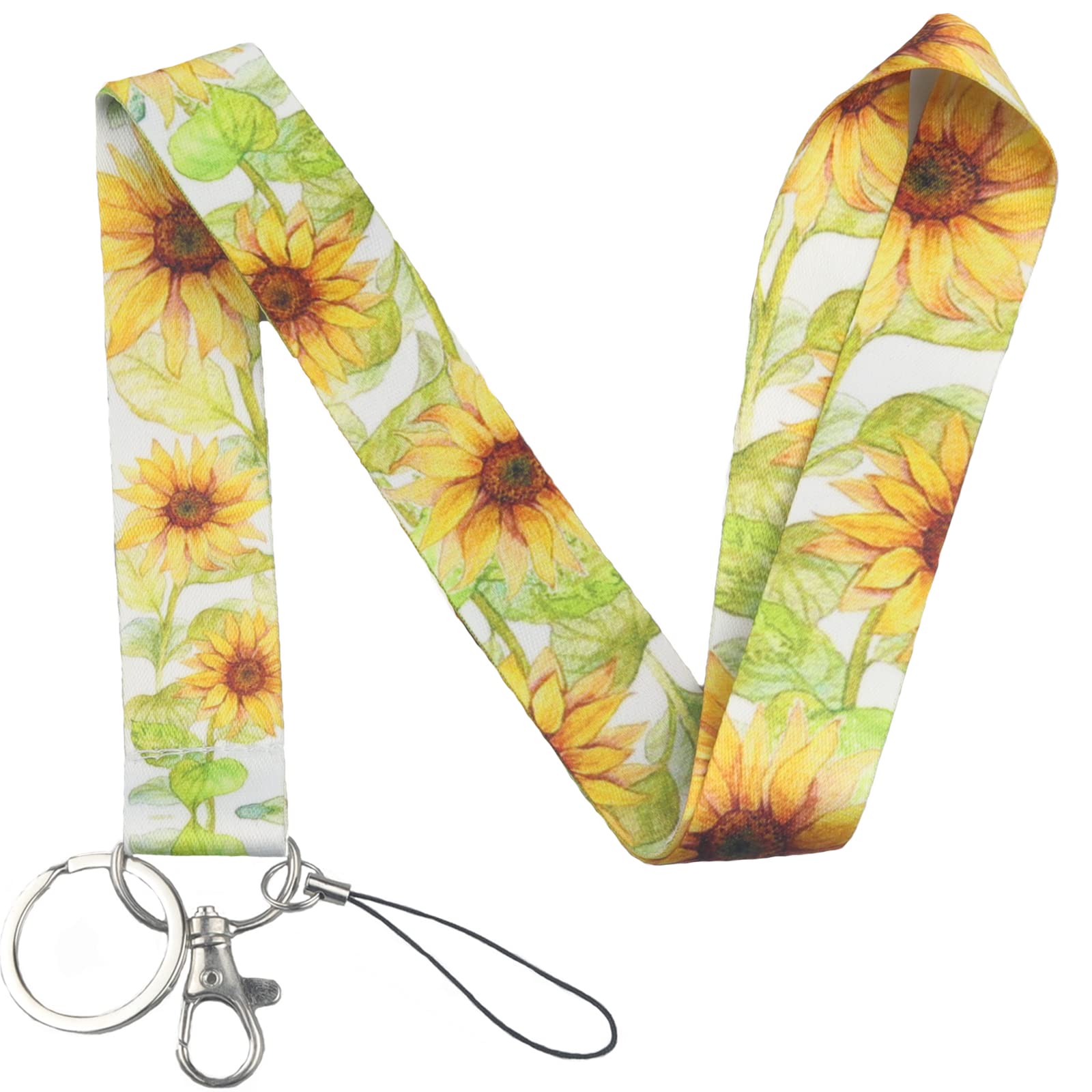 Yiflin Stylish Neck Lanyard for Keys, Wallet & ID Card Holder - Durable Keychain Lanyard for Women, Men & Teachers - Perfect for Office, School, Events & Travel Accessories