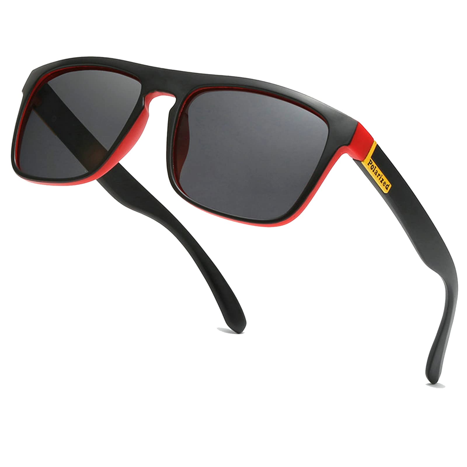 Polarized Reading Sunglasses for Men & Women - Full Lens Square Frame with UV400 Protection - Ideal for Driving, Cycling, Sports & Outdoor Activities