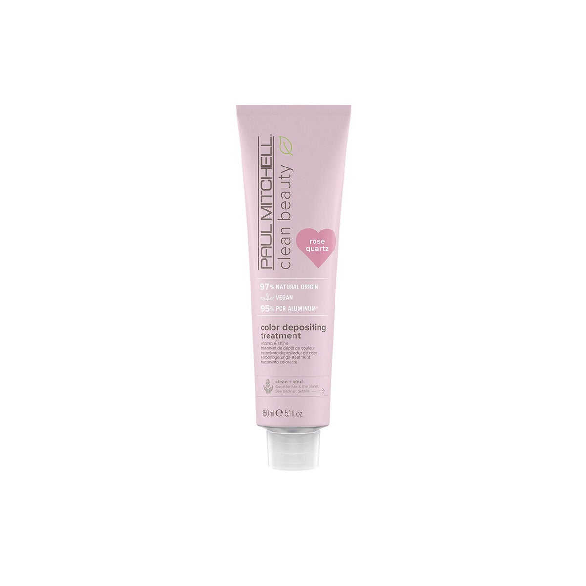 Clean Beauty Color Depositing Treatment - Rose Quartz Toning Mask for Hair | Vegan & Cruelty-Free | Perfect for Damaged, Dry & Faded Hair at Home or Salon Use