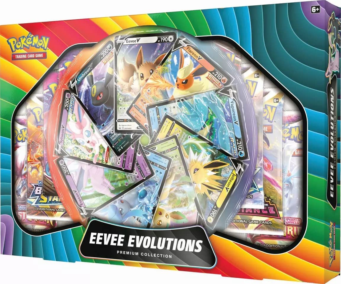 Pokemon Trading Card Game: Eevee V Premium Collection - Exclusive Limited Edition Cards for Collectors & Battles | Perfect for Tournaments, Gifts & Display