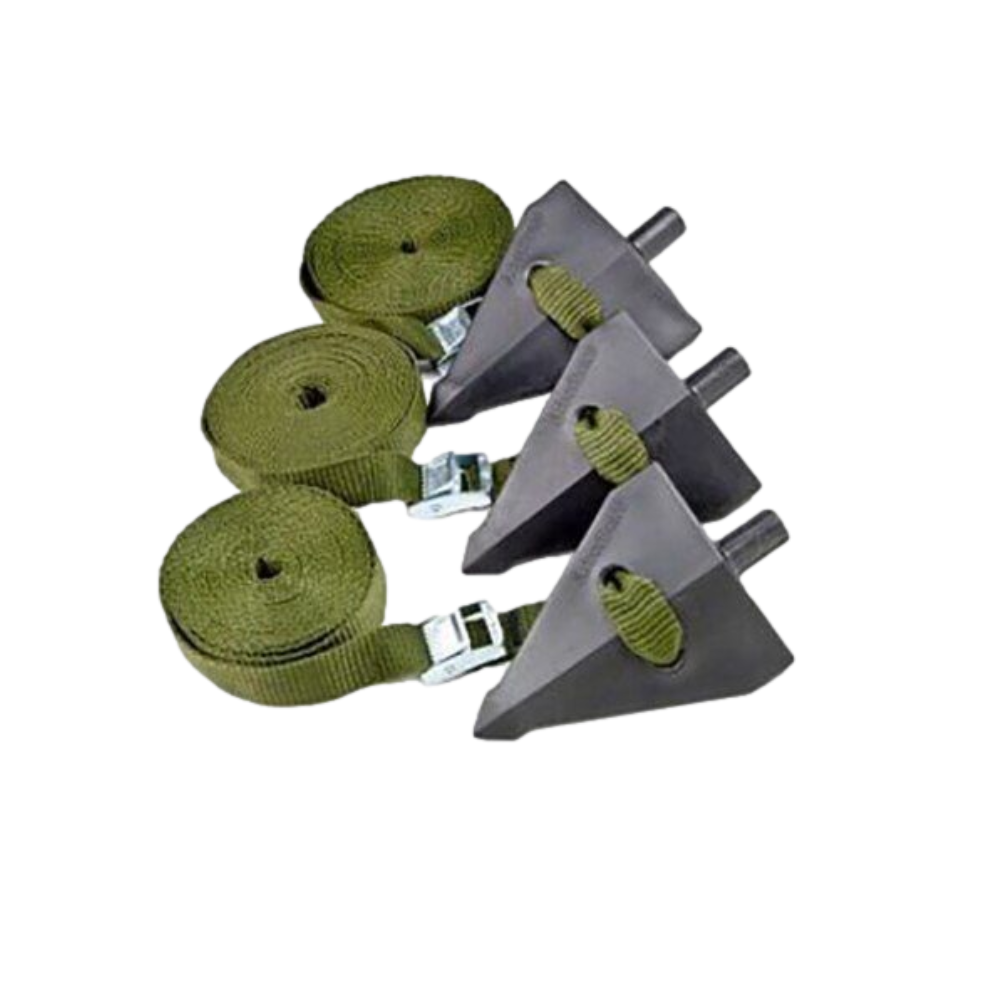 Arborbrace ATG R Tree Guying Kit with Nylon Anchor - 3 x 12 ft Webbing Straps for Secure Tree Support | Perfect for Landscaping, Storm Protection & Young Tree Stabilization