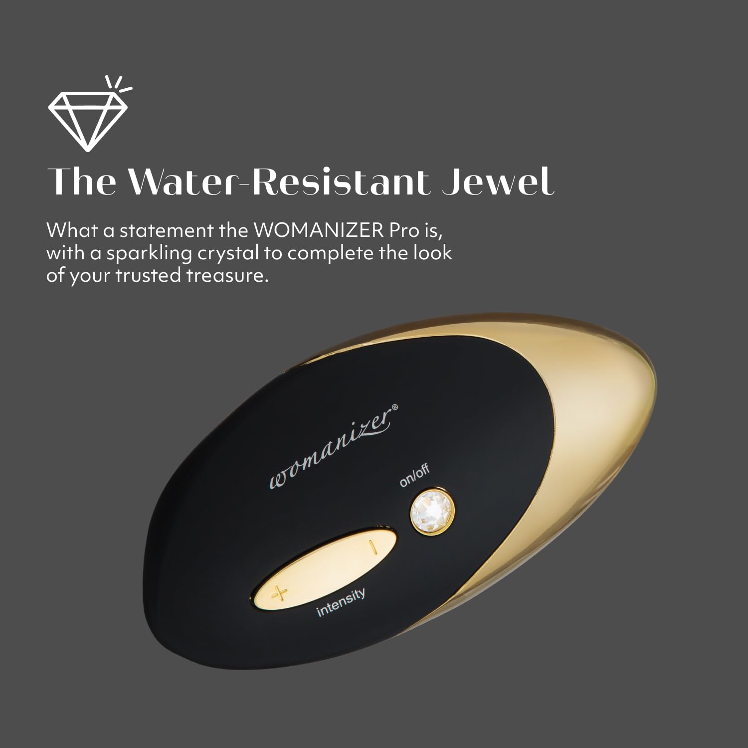 Womanizer W500 Clitoral Stimulator - 12 Suction Speeds, Waterproof, Rechargeable Adult Toy for Women & Couples | Black Gold | Perfect for Solo Play & Partner Intimacy