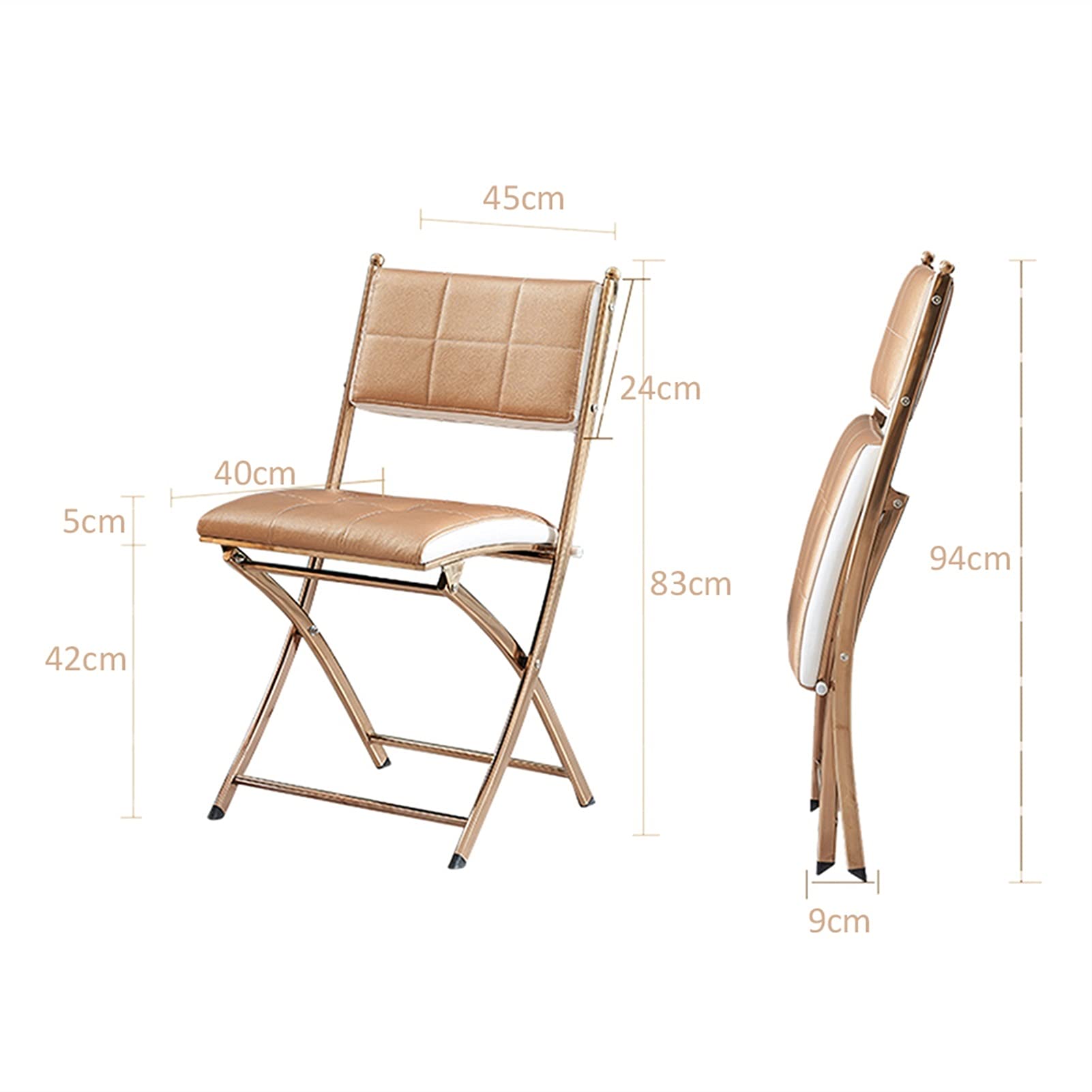 Portable Foldable Single Back Office Chair - Lightweight Conference Chair for Home, Training & Computer Work - Easy to Move & Store (Black) - Perfect for Small Spaces, Meetings & Remote Work