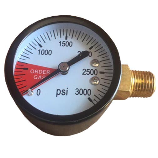 0-3000 PSI Left Hand Thread Regulator Gauge Clock Meter - Perfect for Industrial, HVAC, and Hydraulic System Pressure Monitoring