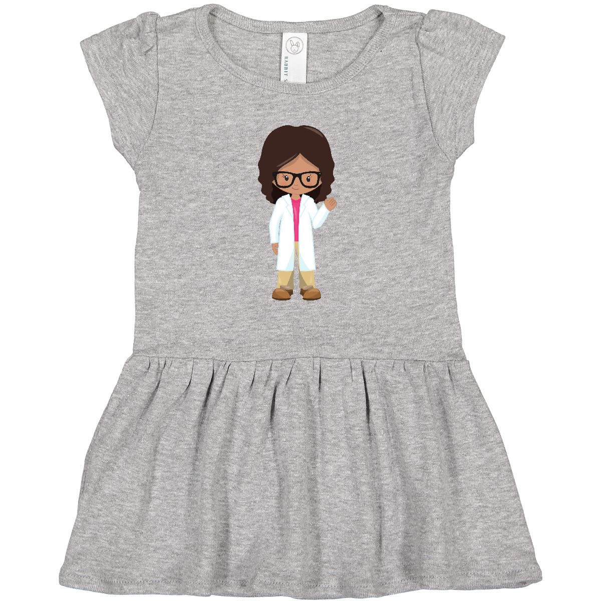 Inktastic Science Girl Toddler Dress - Latina Scientist Outfit for Kids, Cute Science-Themed Clothing | Perfect for School, STEM Events & Science Fairs