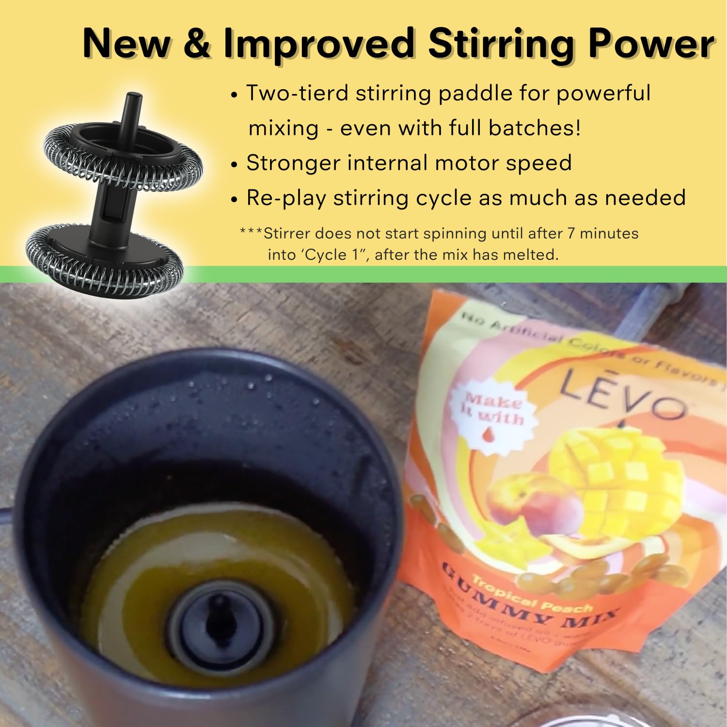 LĒVO Gummy Candy Maker Machine - Hands-Free Infused Edible Mixer for DIY Herb Gummies - Make Potent THC & CBD Gummy Candies at Home - Perfect for Homemade Edibles, Parties & Gift Giving