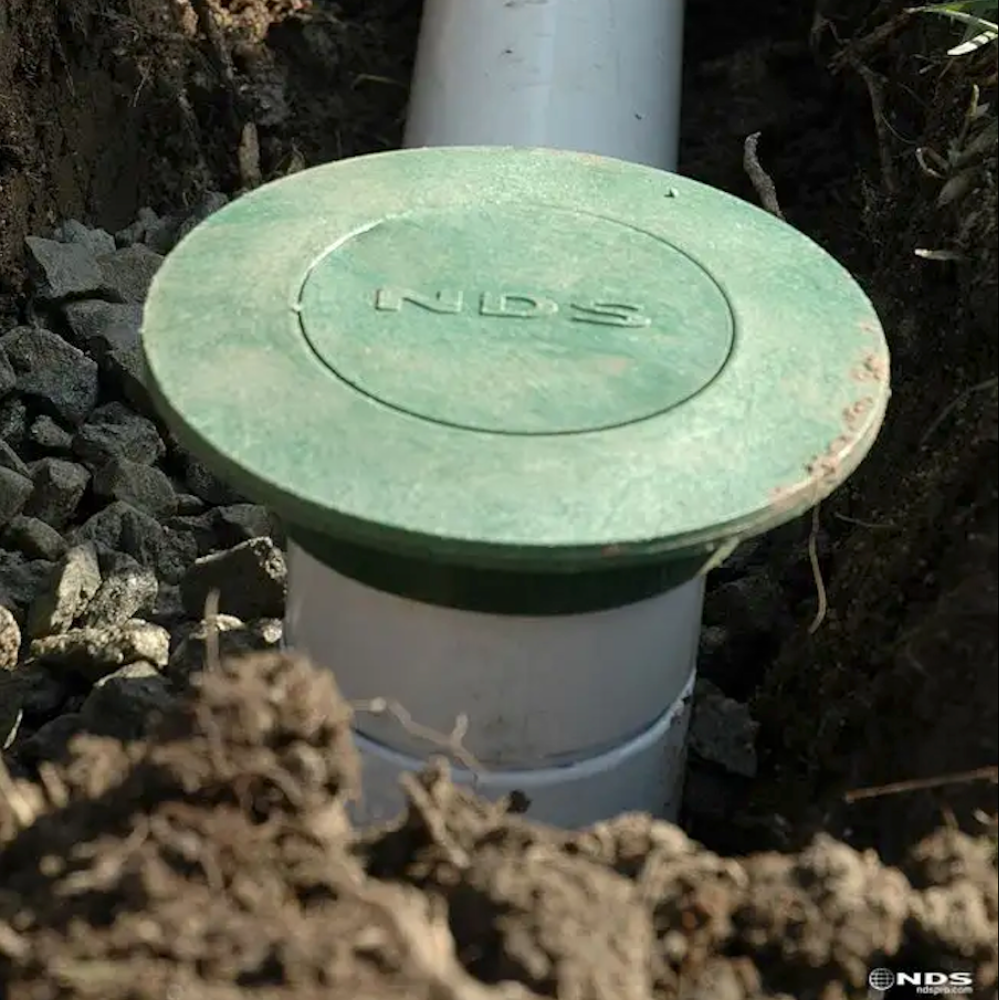 NDS420 Green Plastic Drainage Emitter Pop Up - 3 inch & 4 inch Adjustable Sprinkler Head for Lawn, Garden, and Landscape Irrigation Systems