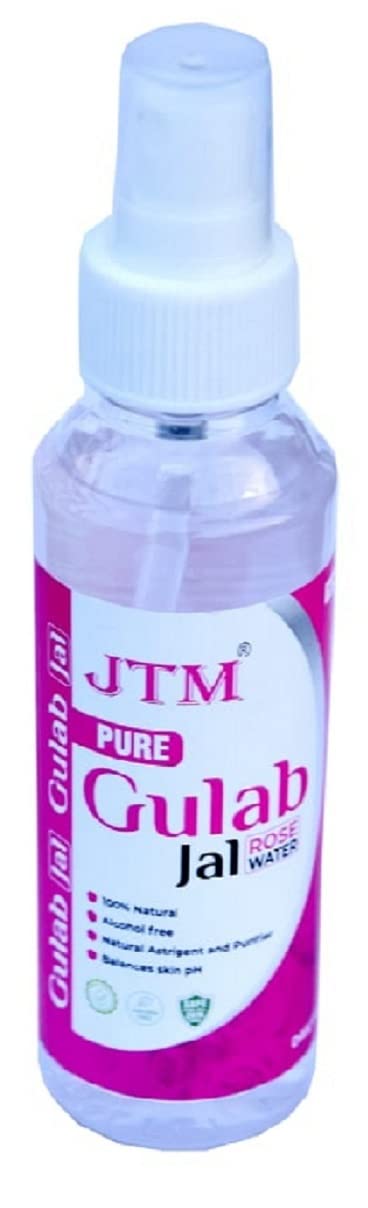 JTM Rose Water Gulab Jal Face Cleanser & Toner - 100% Natural, Sulfate-Free Facial Spray for Men & Women (Pack of 4) | Hydrating, Refreshing & Soothing for Daily Skincare, Makeup Removal & Post-Shave Care
