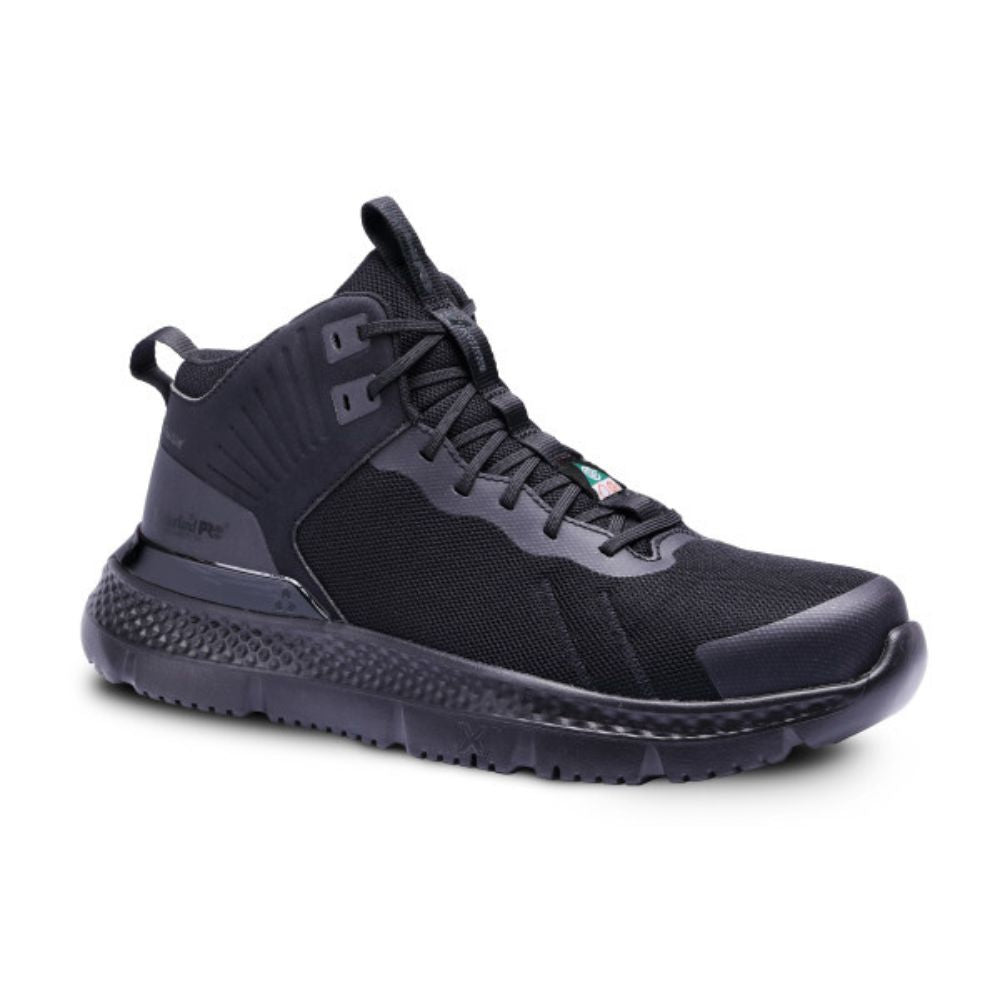 Timberland PRO Setra TB0A5PSP001 Unisex Mid Composite Toe Work Shoes - Black | Safety Toe Athletic Shoes for Construction & Industrial Work | Durable & Comfortable for Long Shifts