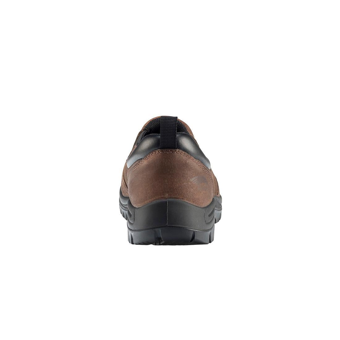 Foreman Waterproof Composite Toe Slip-On Work Shoes for Men - Brown | Comfortable & Durable Safety Shoes for Construction, Warehouse & Outdoor Work