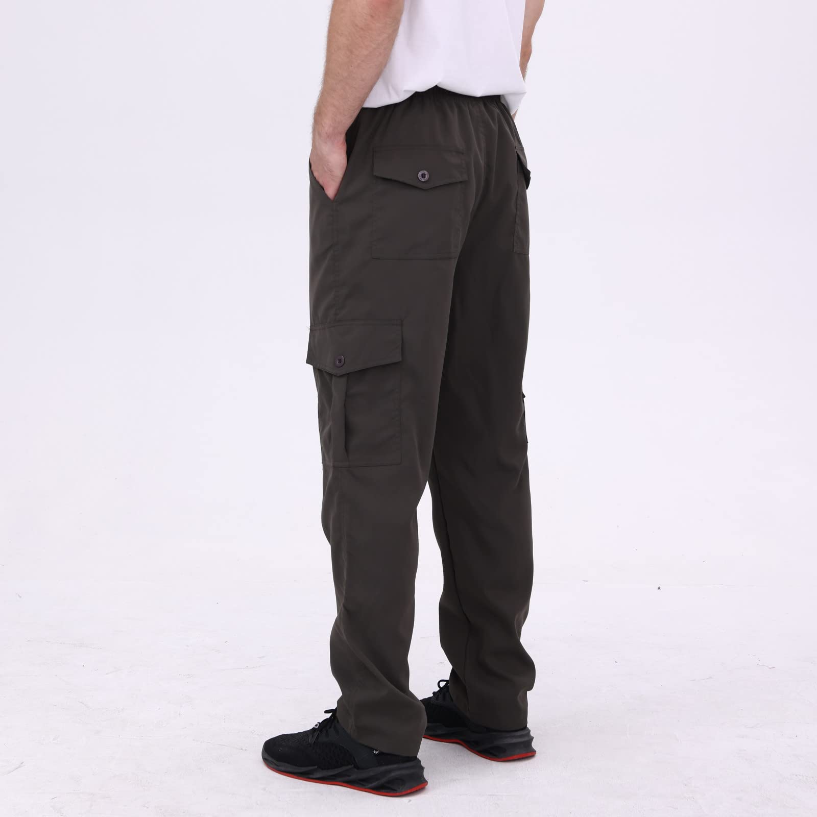 Men's Casual Cargo Jogger Pants - Lightweight Tactical Sweatpants with Multiple Pockets for Outdoor, Athletic & Streetwear Fashion | Perfect for Hiking, Gym, Travel & Everyday Wear