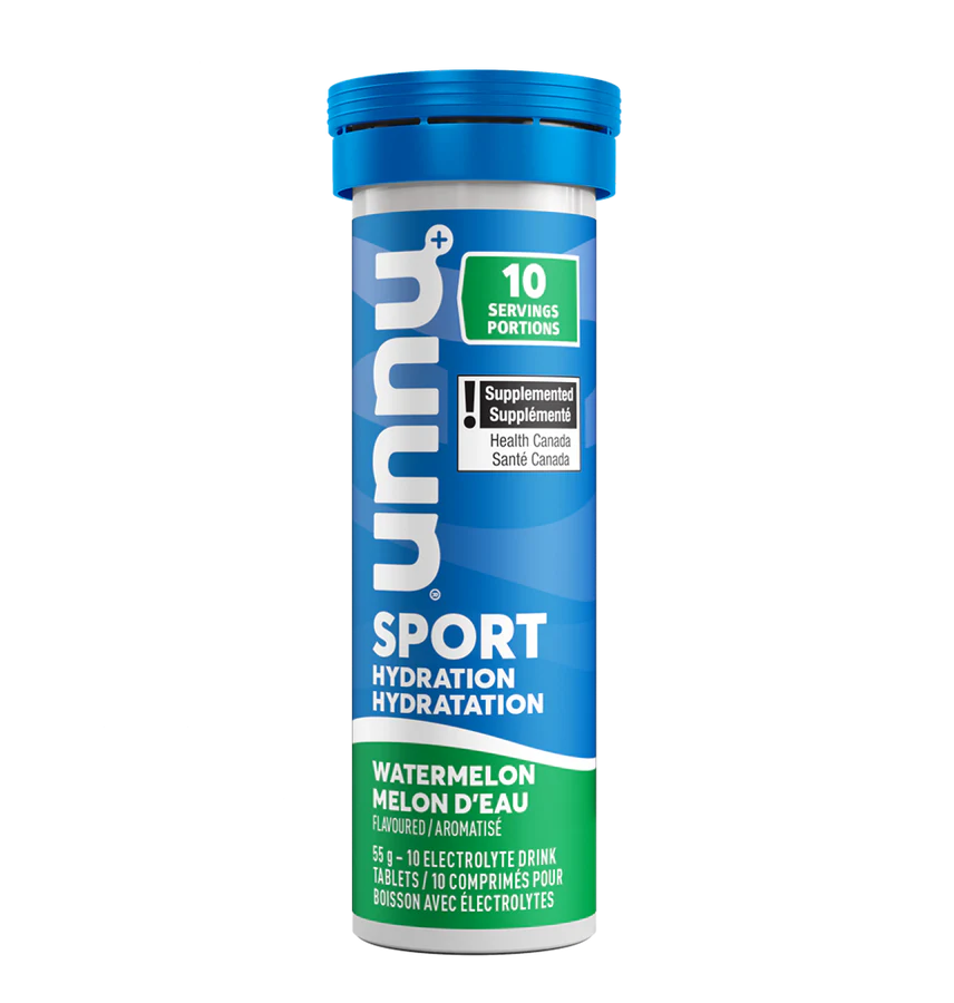 Nuun Sport Hydration Tablets - Electrolyte Drink Mix for Rapid Rehydration, Watermelon Flavor | Perfect for Running, Cycling, Gym Workouts & Outdoor Activities