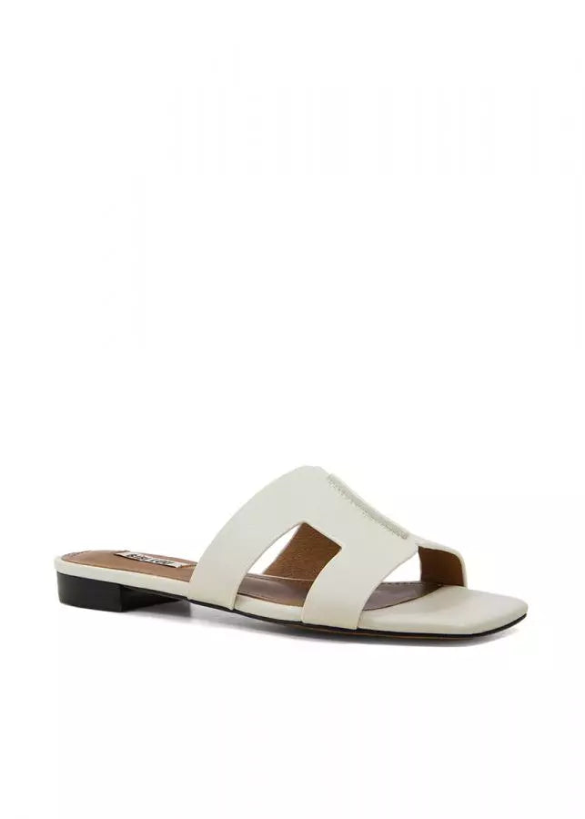 Chieko Women's Comfortable Off White Sandals - Perfect for Beach, Vacation & Summer Outfits