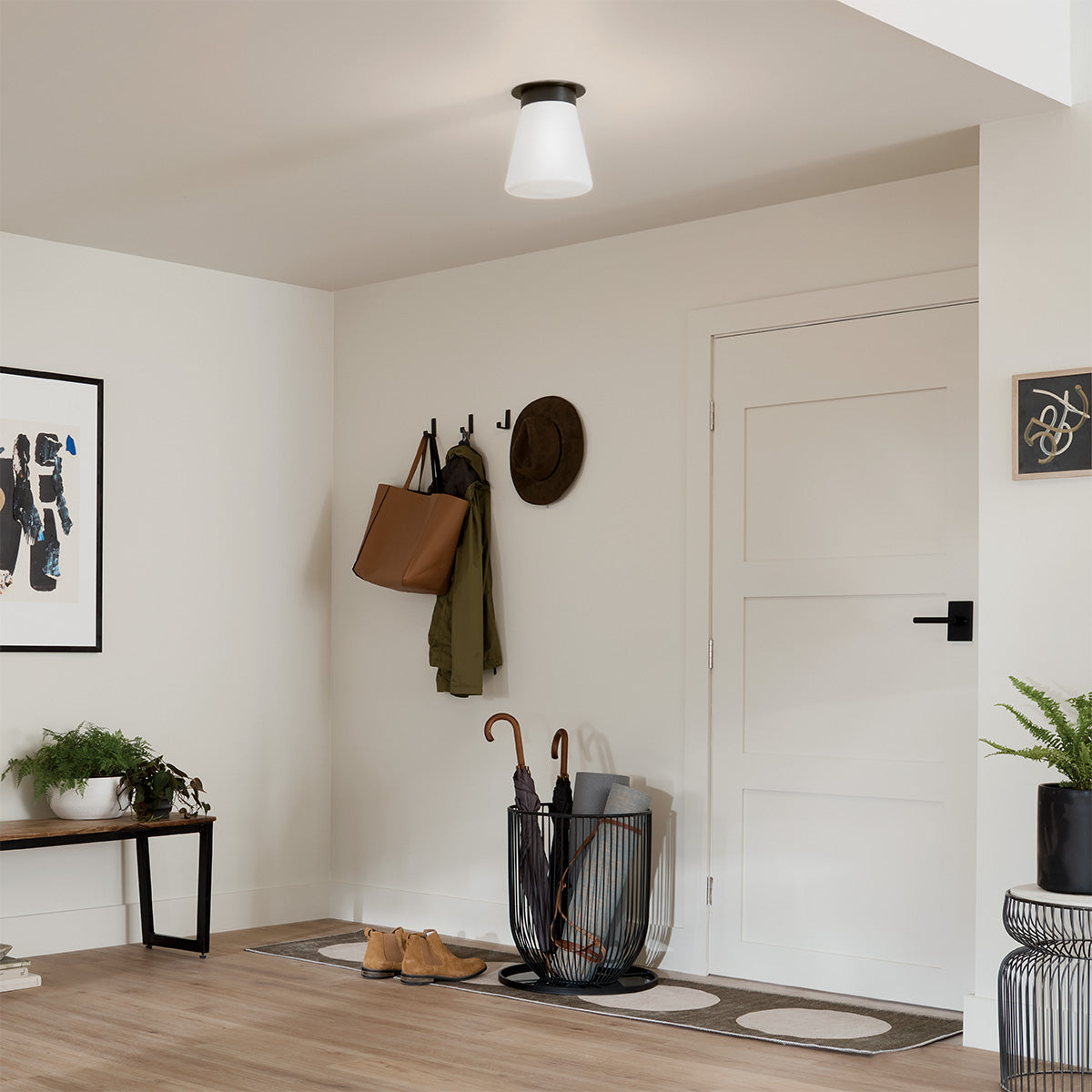Albers Flush 1 Liter E27 Ceiling Light Fixture - Modern LED Lighting for Bedroom, Living Room & Hallway