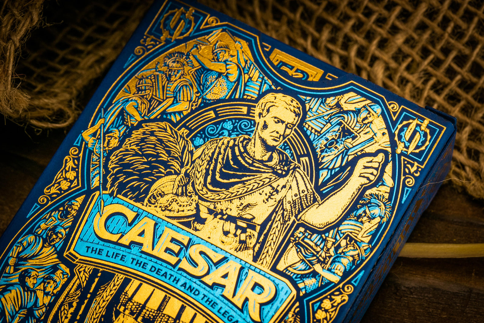 Premium Blue Caesar Playing Cards - Classic Design for Poker, Blackjack & Magic Tricks | Ideal for Game Nights, Casino Parties & Cardistry